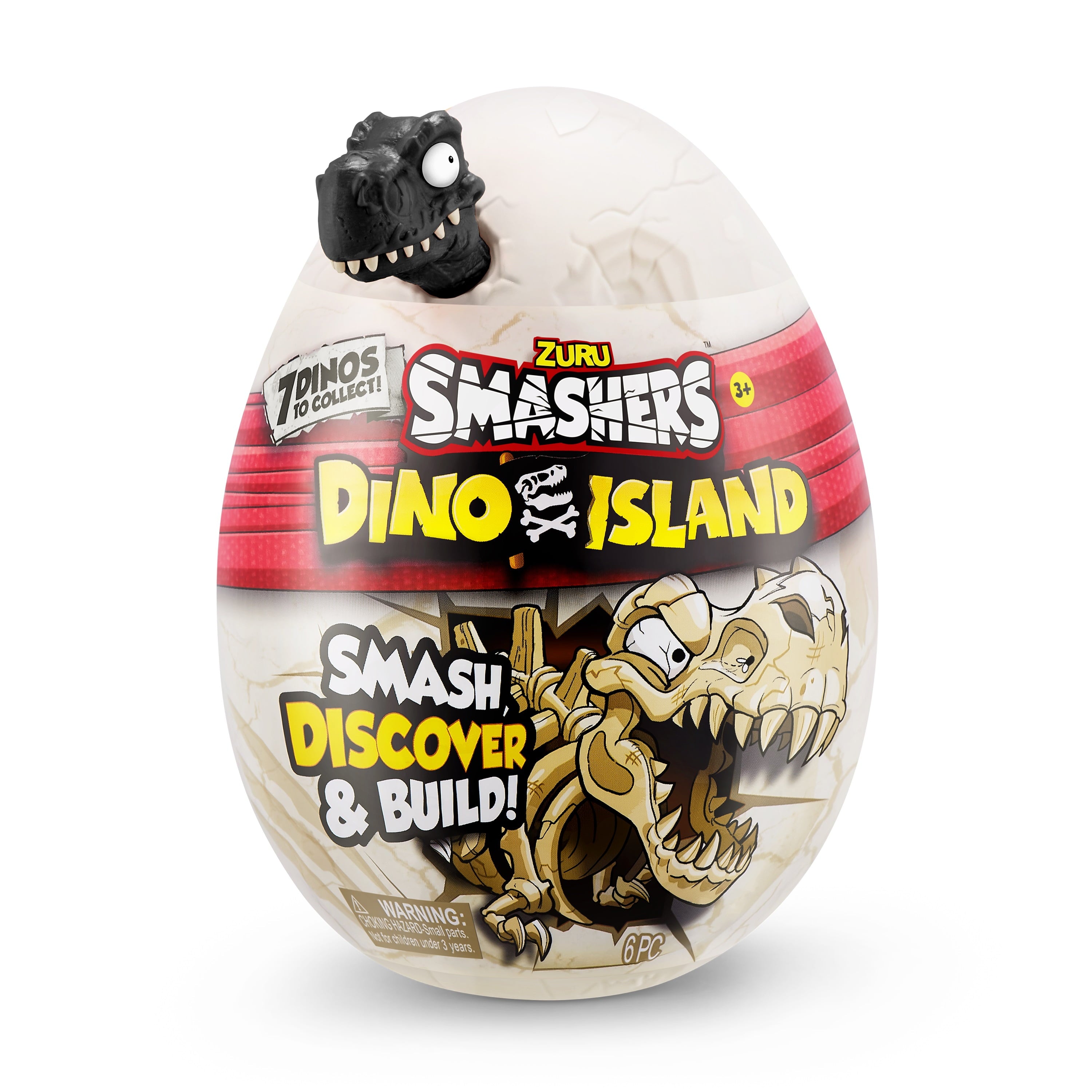 Smashers Dino Island Black Nano Egg by ZURU Ages 3 and up