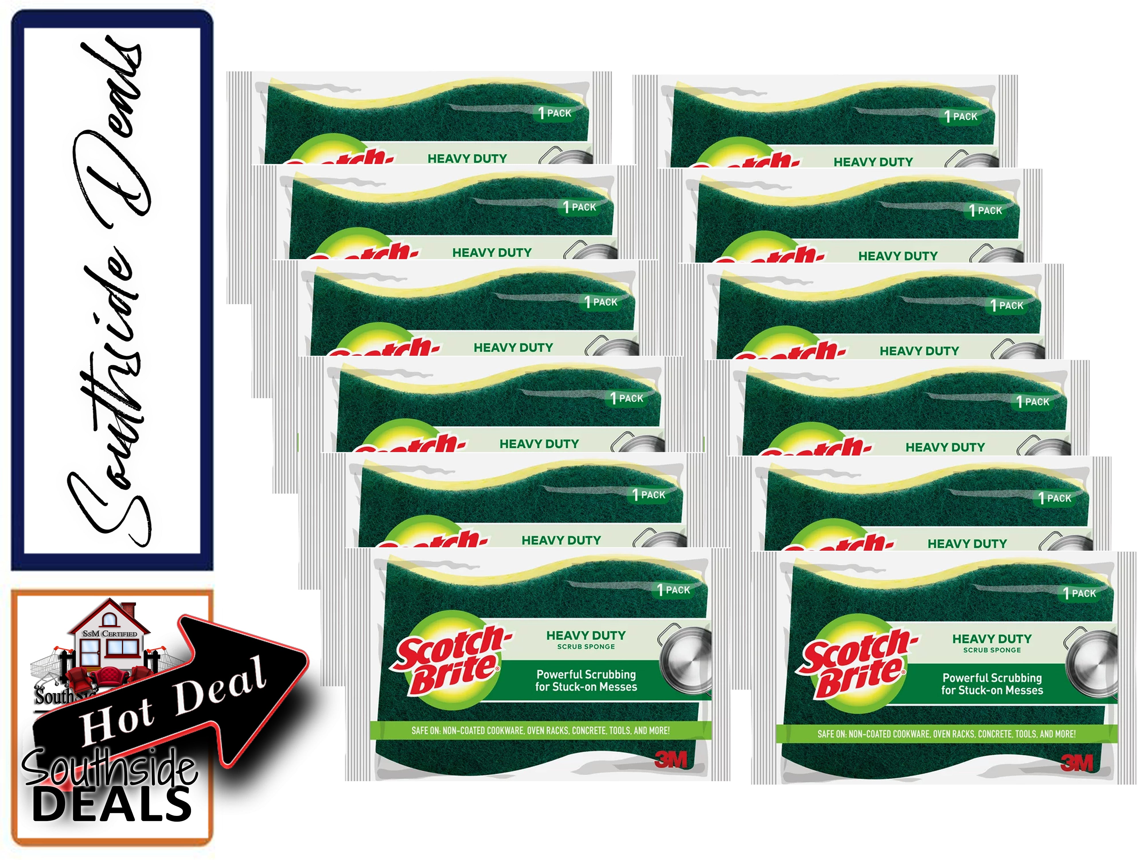 Scotch-Brite Heavy Duty Scrub Sponges