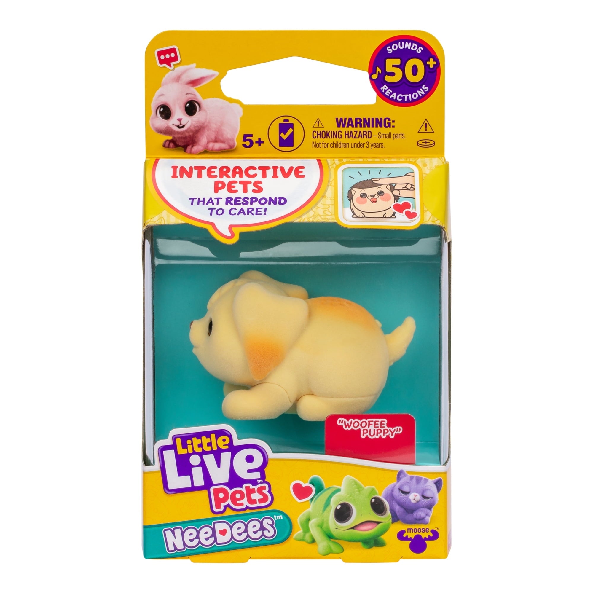 NeeDees By Little Live Pets, Electric Miniature Pet Toy, Woofee Puppy, Perfect For Ages 5 & Up, Contains Batteries