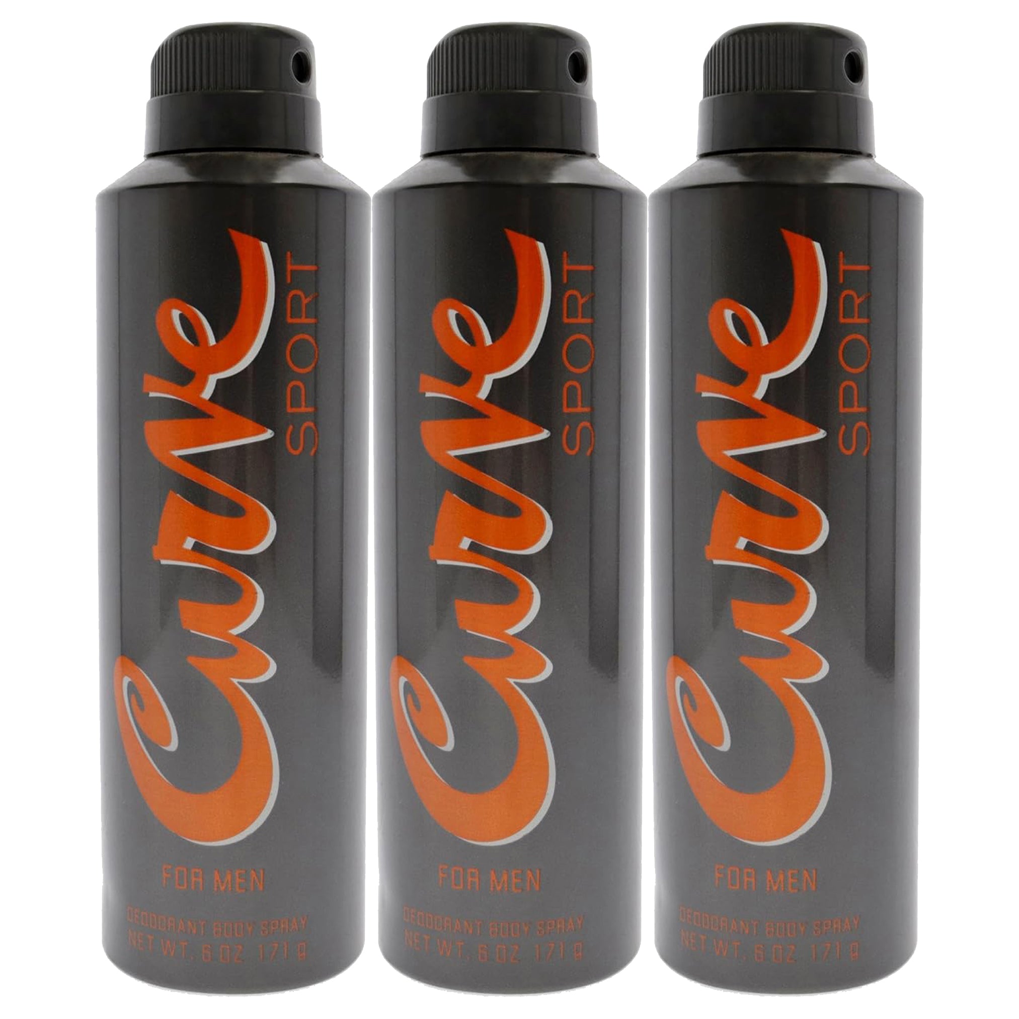 Curve Men's Deodorant Body Spray, Sport Deodorant by Liz Claiborne, 6 Oz