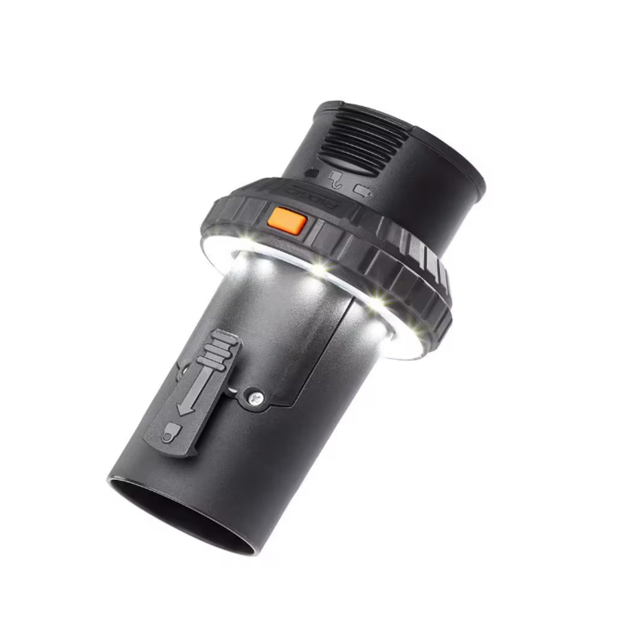 2-1/2 in. LED Lighted Passthrough Accessory Cuff Shop Vac Attachment for RIDGID Wet Dry Vacuum Hoses and Wands