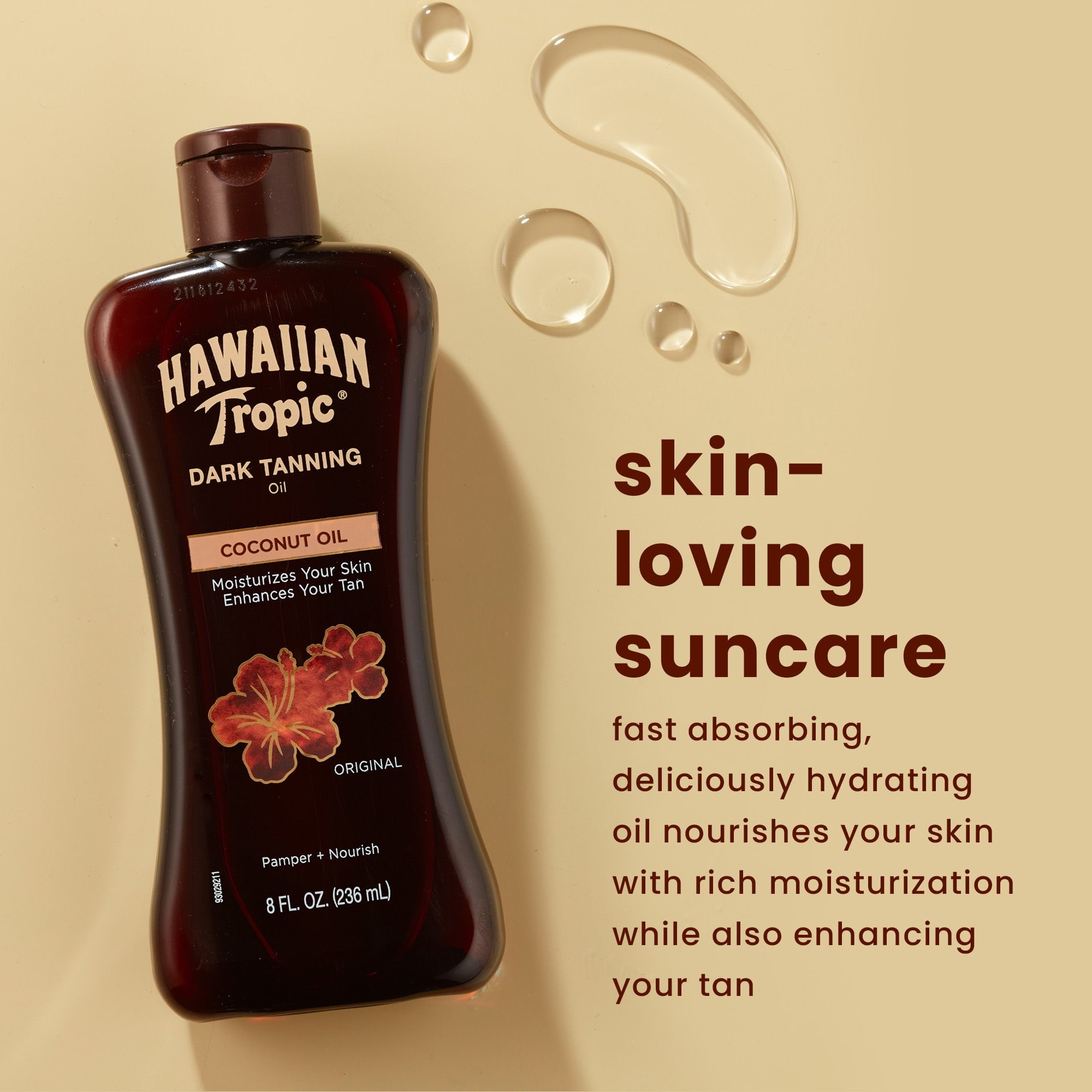Hawaiian Tropic Dark Tanning Oil, 10.8oz Bonus Size