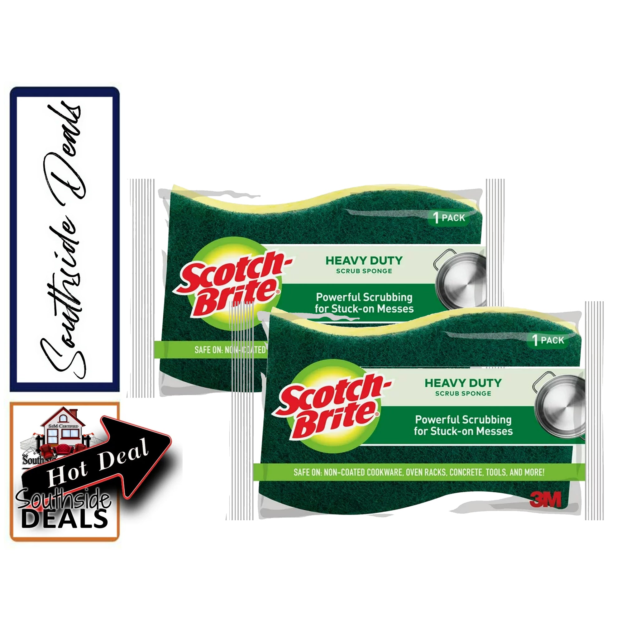 Scotch-Brite Heavy Duty Scrub Sponges