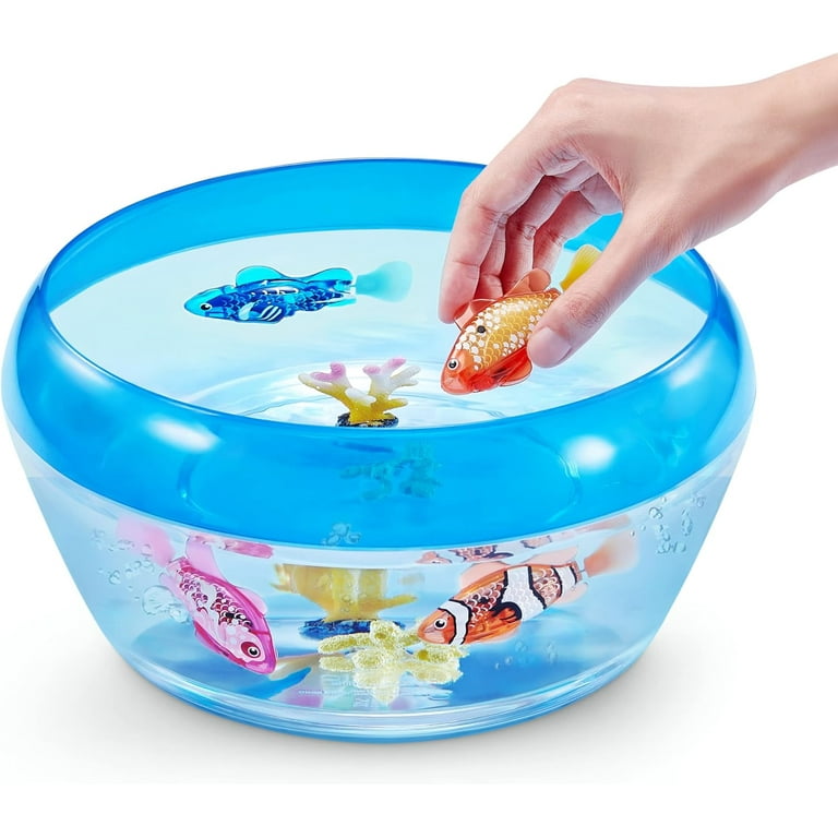 Robo Alive Electronic Interactive Fish Orange With White Polka Dots by ZURU