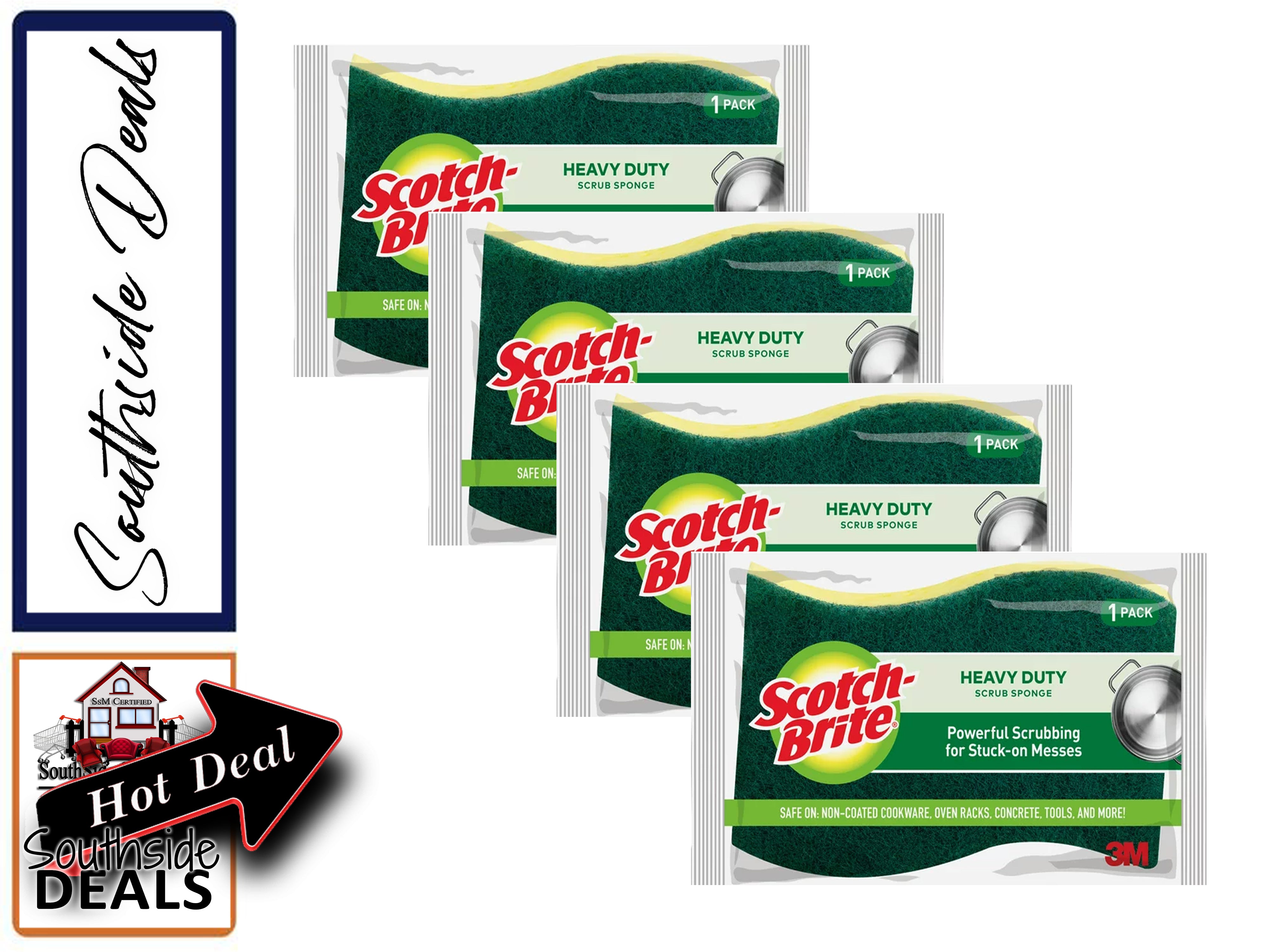 Scotch-Brite Heavy Duty Scrub Sponges