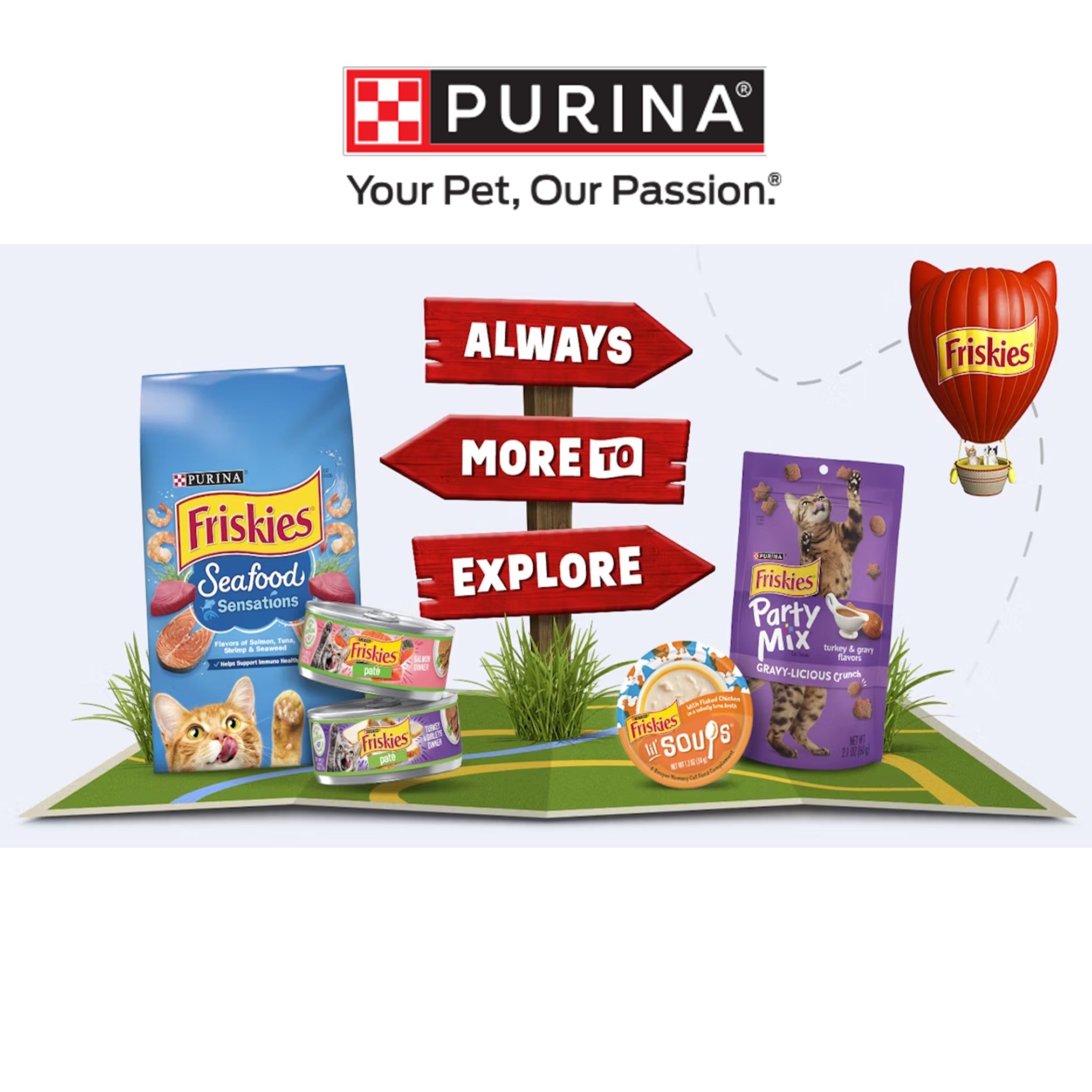 Purina Friskies Cat Treats, Party Mix, (5-pack) - 2.1 oz. Pouches - Packaging May Vary!