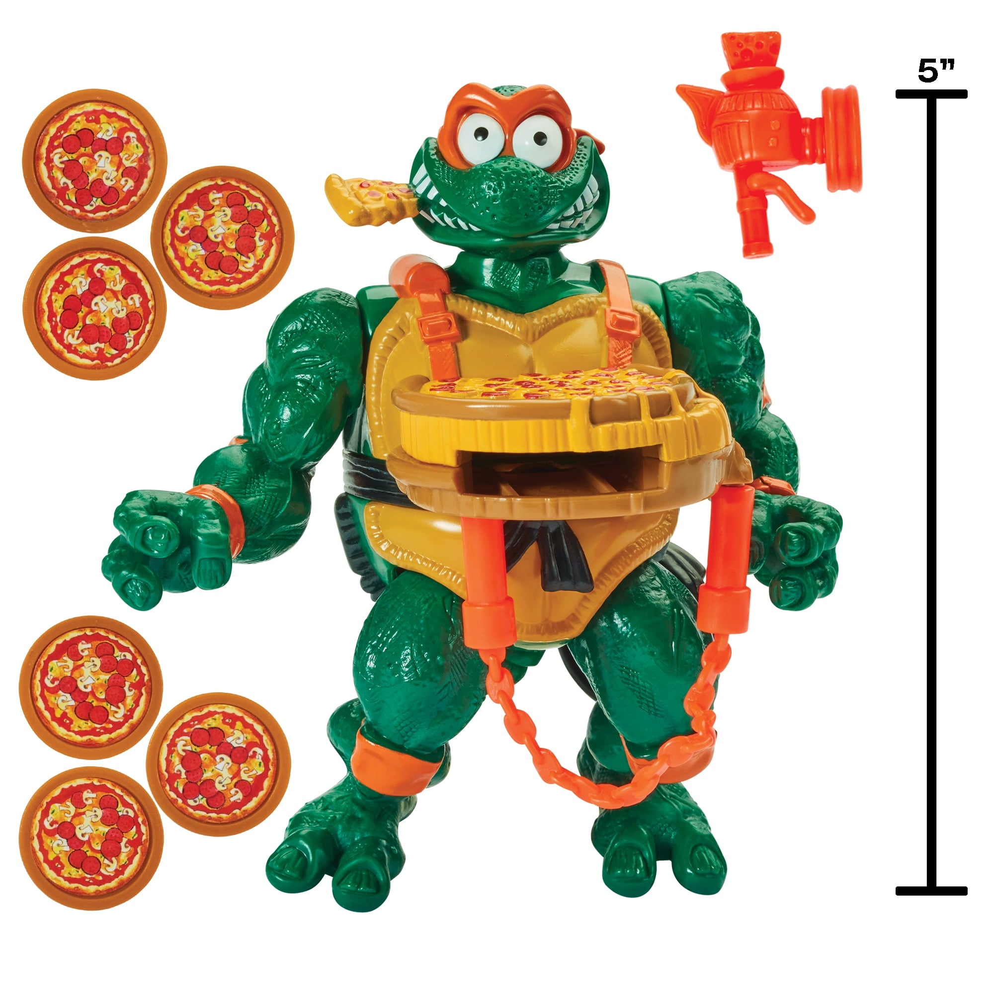 Playmates Teenage Mutant Ninja Turtles Pizza Tossin Mike Action Figure, (6")