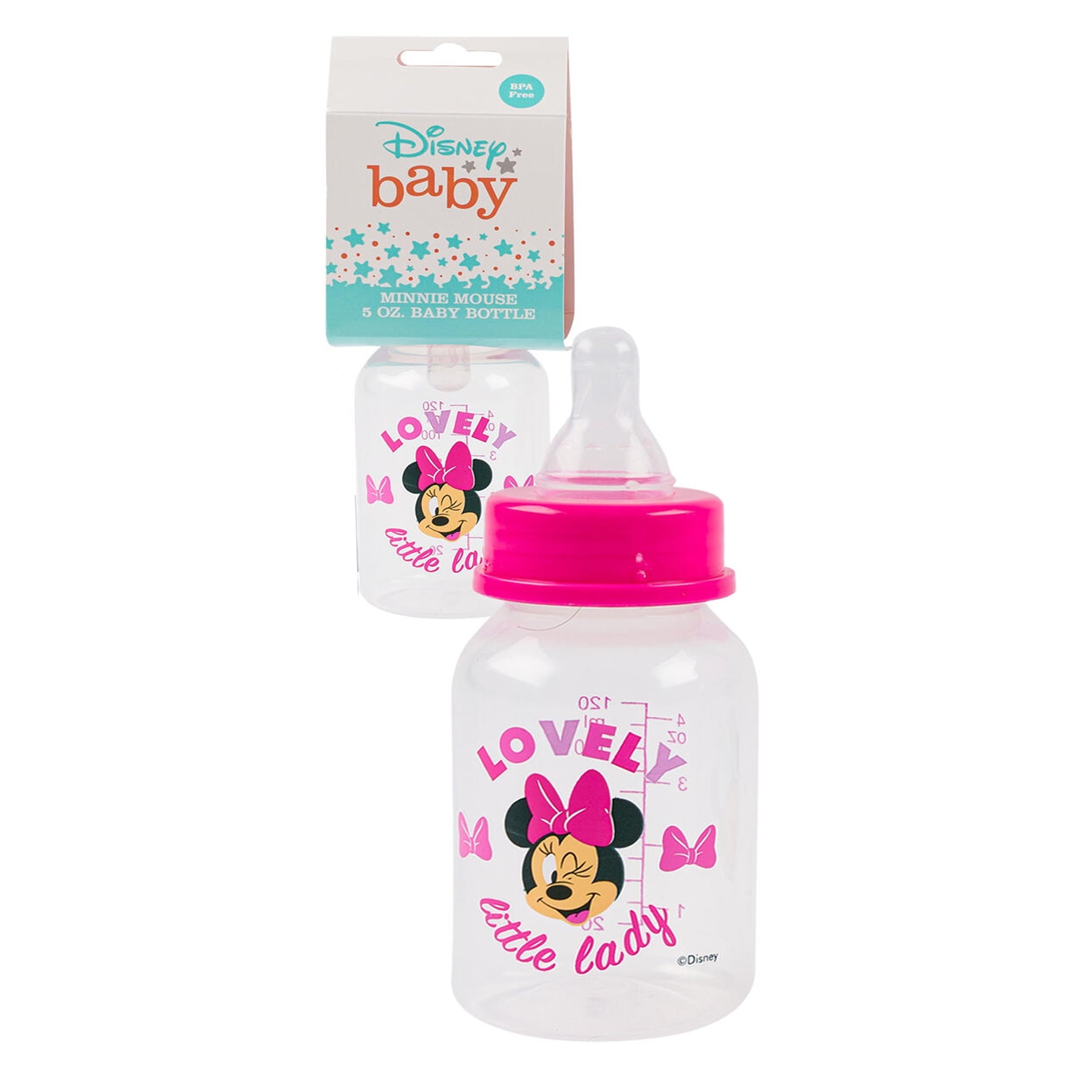 Disney Baby Minnie Mouse Minnie Lovely Little Lady 5 oz Baby Bottle