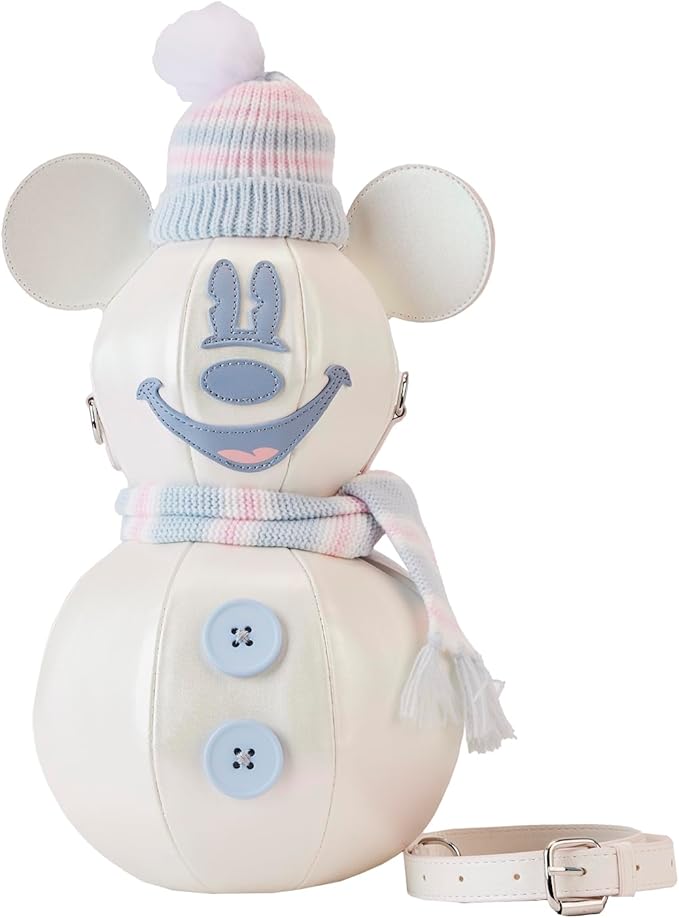 Loungefly: Disney Mickey Snowman Crossbody – Stylish, Compact Design