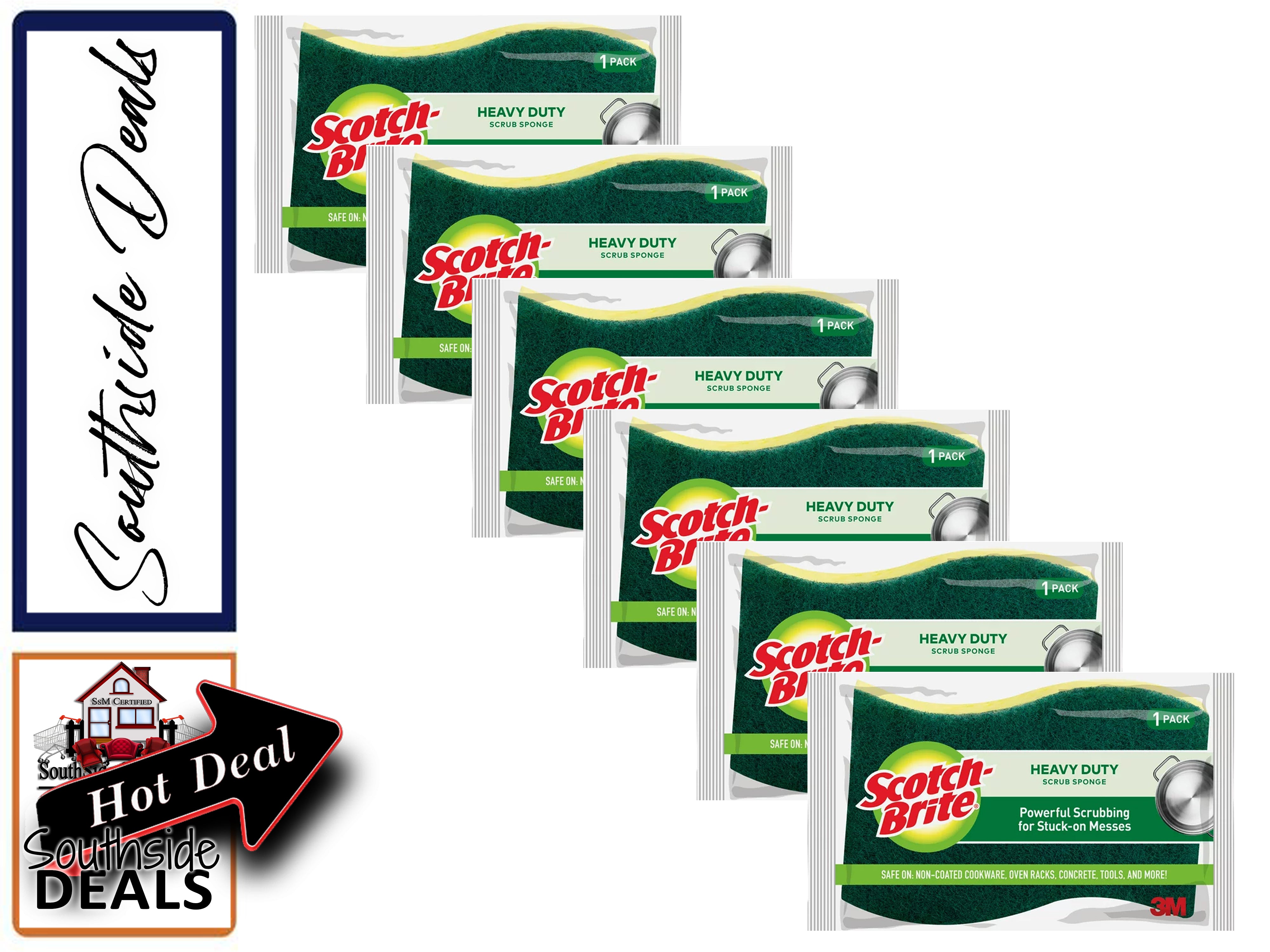 Scotch-Brite Heavy Duty Scrub Sponges