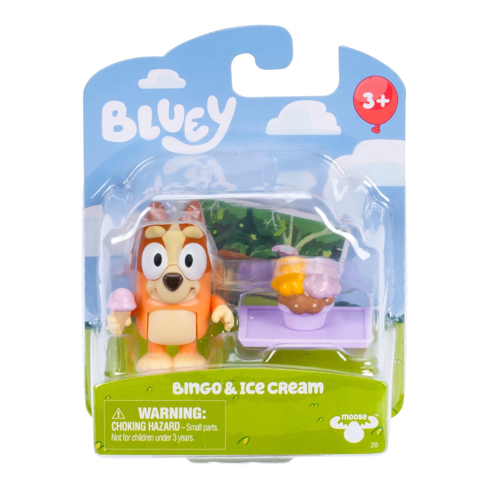 Bluey Story Starter Pack, Bingo  Ice Cream 3" Inch Toy Figure