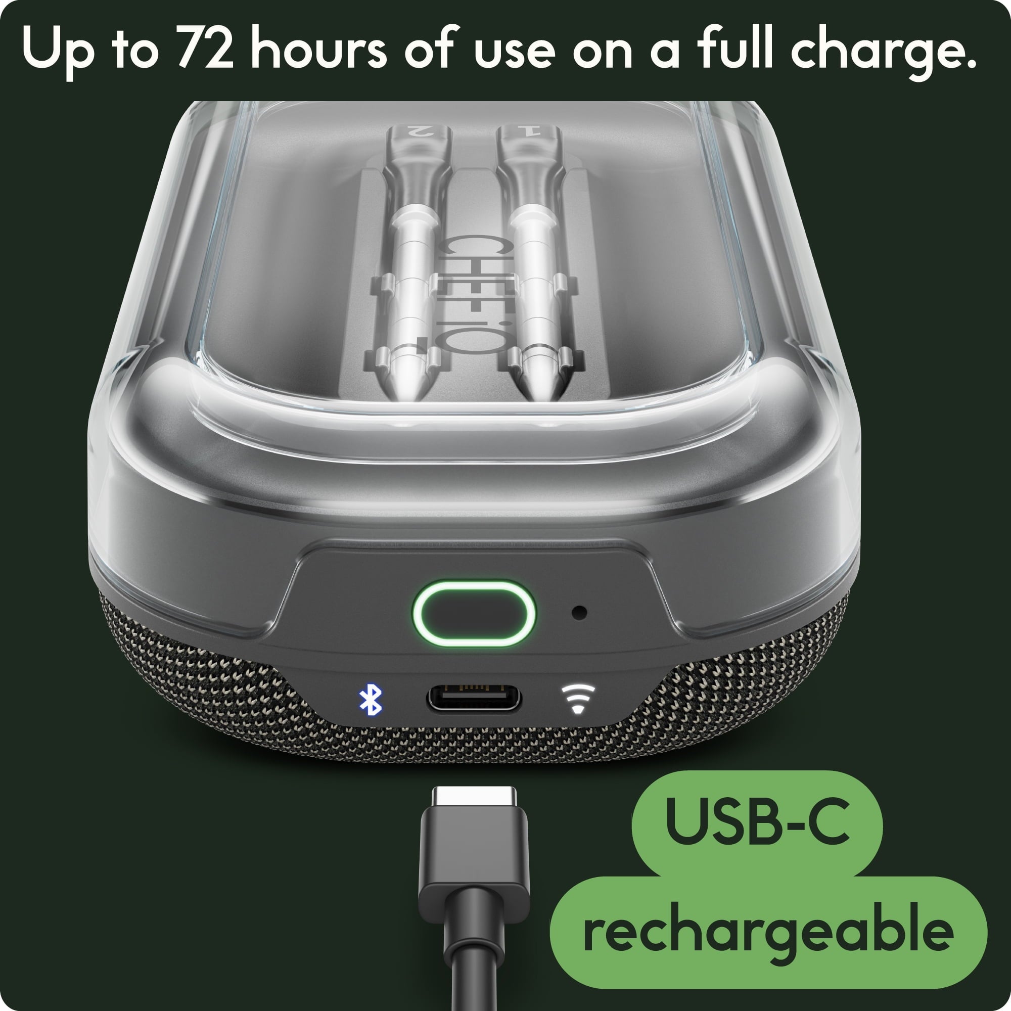 Open Box CHEF iQ Sense Smart Wireless Ultra-Thin Meat Thermometer, Unlimited Range, Bluetooth & Wifi, - 2 Probe Set with Smart Hub