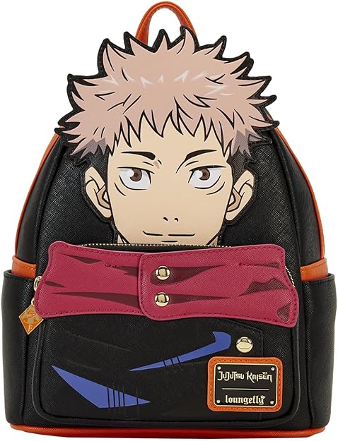 Loungefly: Jujutsu Kaisen Yuji Itadori Cosplay Mini Backpack – Stylish, Compact Design