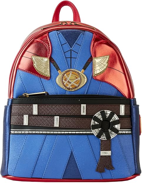 Loungefly: Marvel Metallic Doctor Strange Cosplay Mini Backpack – Stylish, Compact Design
