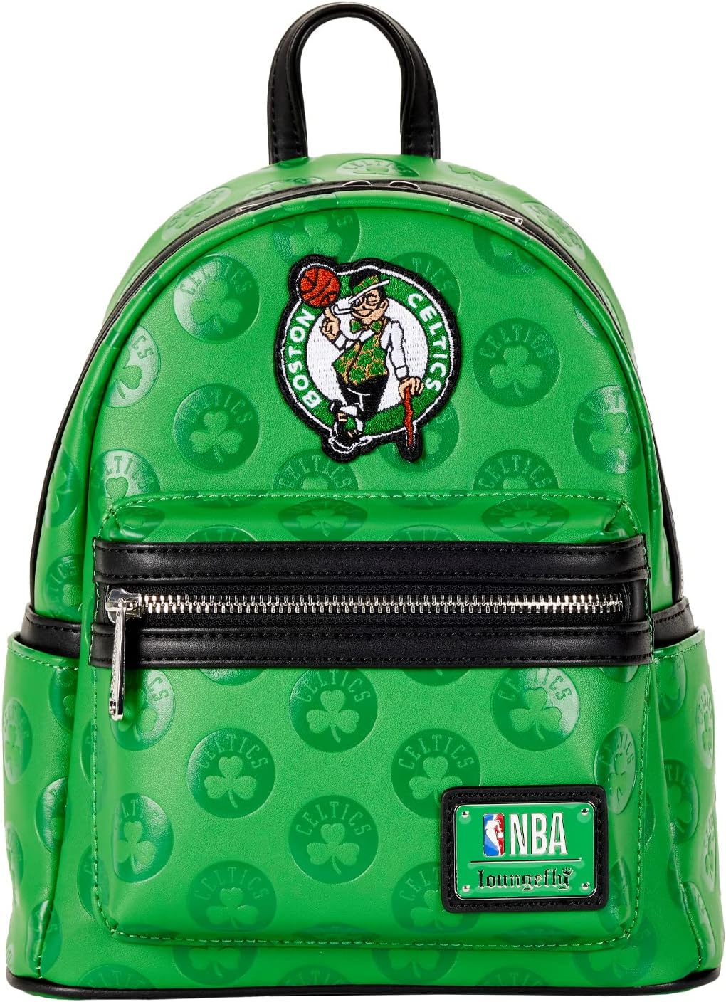 Loungefly: NBA Boston Celtics Logo Mini Backpack – Stylish, Compact Design with Iconic Team Branding