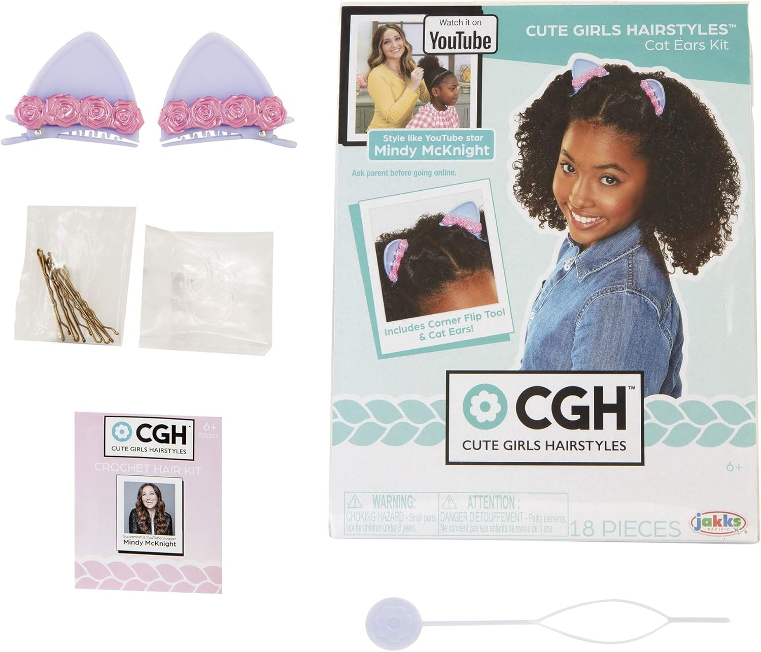 CGH Cute Girls Hairstyles! Cat Ears Hair Accessory Set