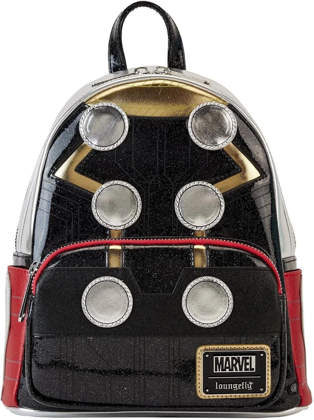 Loungefly: Marvel Shine Thor Cosplay Mini Backpack – Stylish, Compact Design
