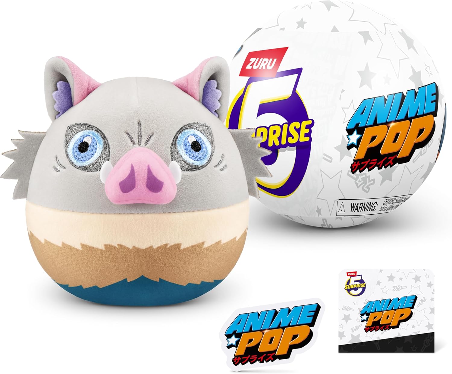 Anime Pop Series 1 5" Plush, Mystery Unbox Anime Characters, Naruto, Demon Slayer, Bleach and more by ZURU