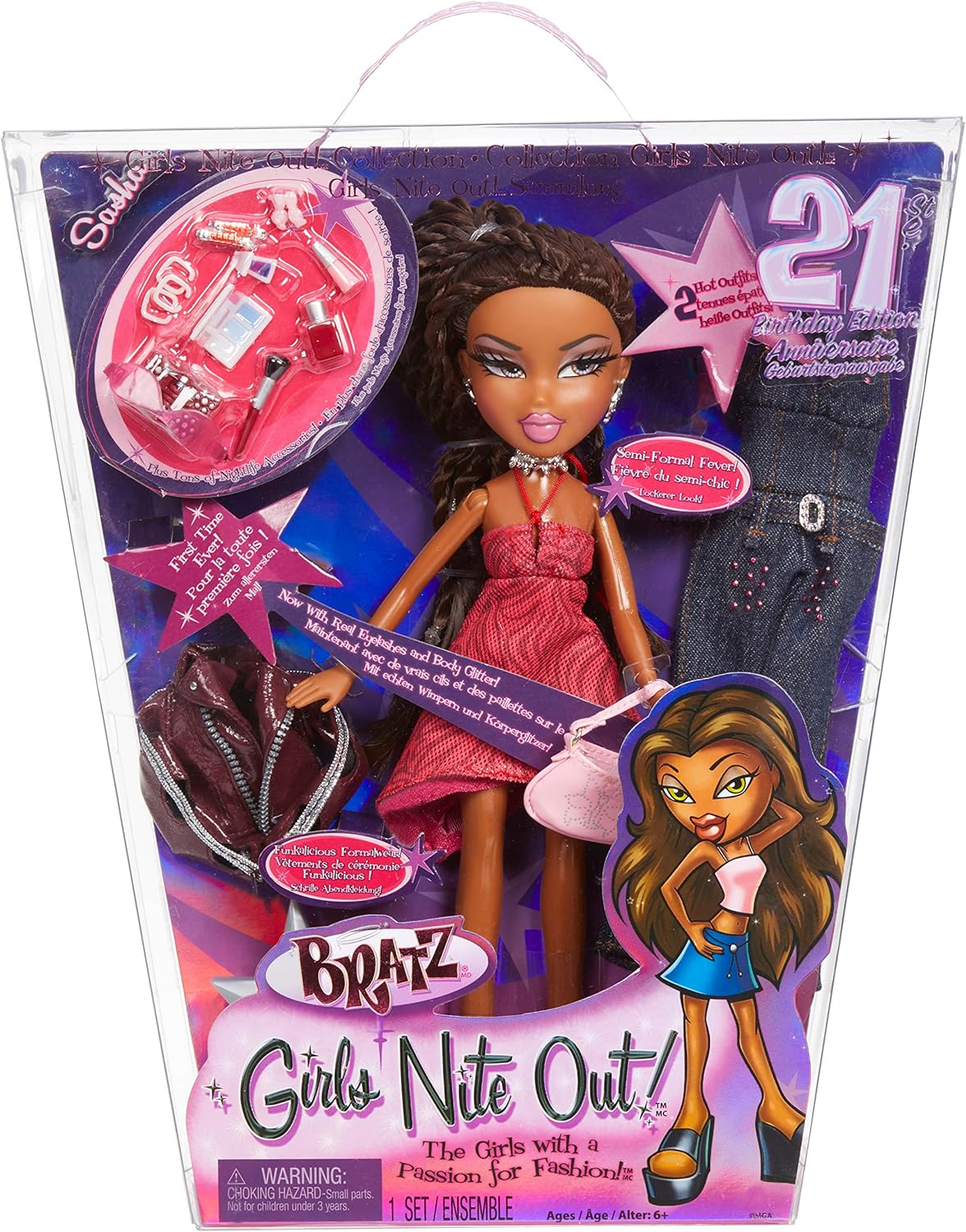 Bratz Girls Nite Out 21st Birthday Edition Fashion Doll Sasha