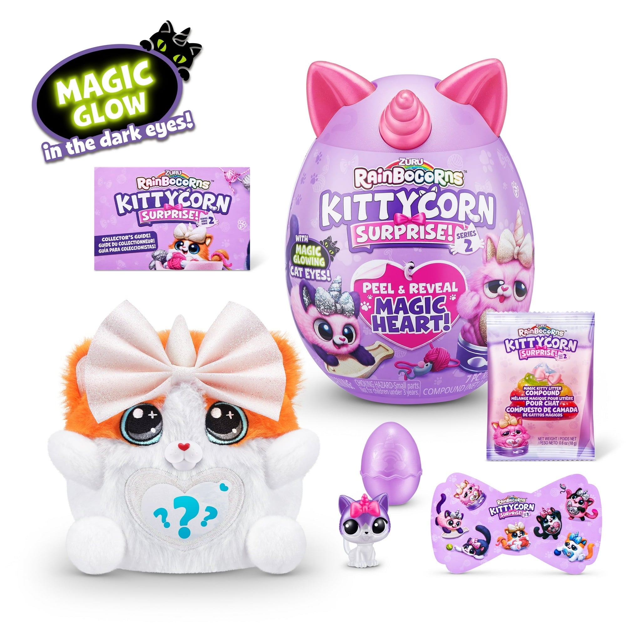 Sparkling Kittycorn Magic: Rainbocorns Surprise Series 2 Plushies, Pink, For Ages 3 And Up