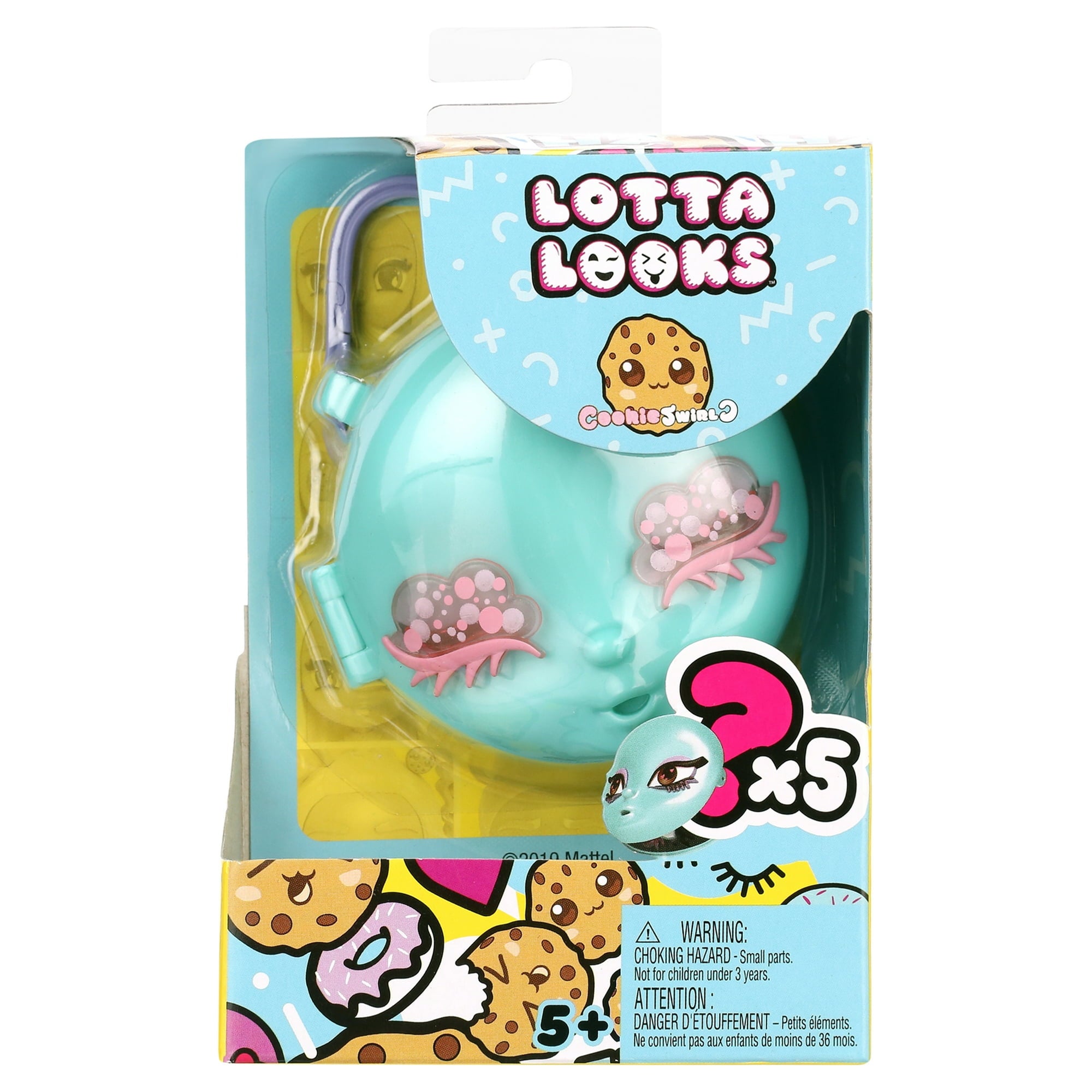 Lotta Looks Keychain Blue Mood Pack W Ith 7 Facial Expressions