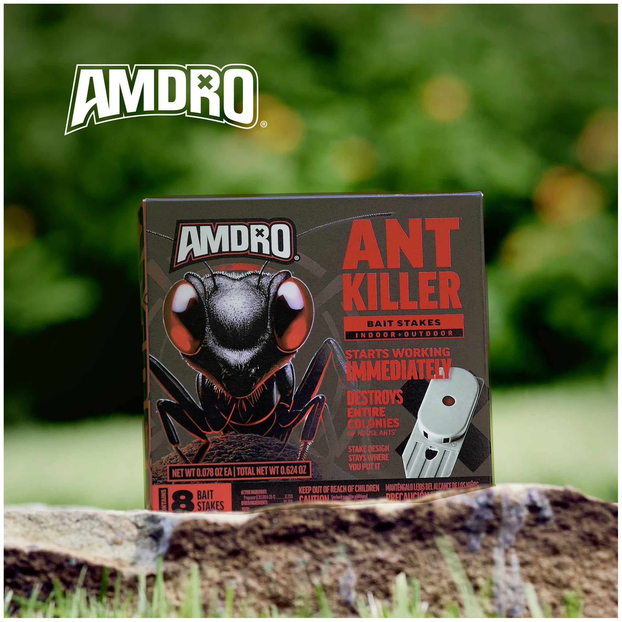 Amdro Ant Killing Bait Indoor & Outdoor Stakes 8pk - Packaging may vary!