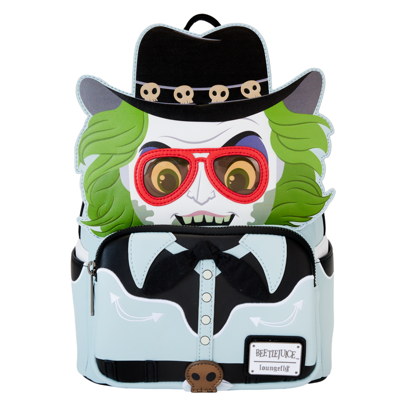 Loungefly: Warner Brother's Beetlejuice Western Cosplay Mini Backpack – Stylish, Compact Design