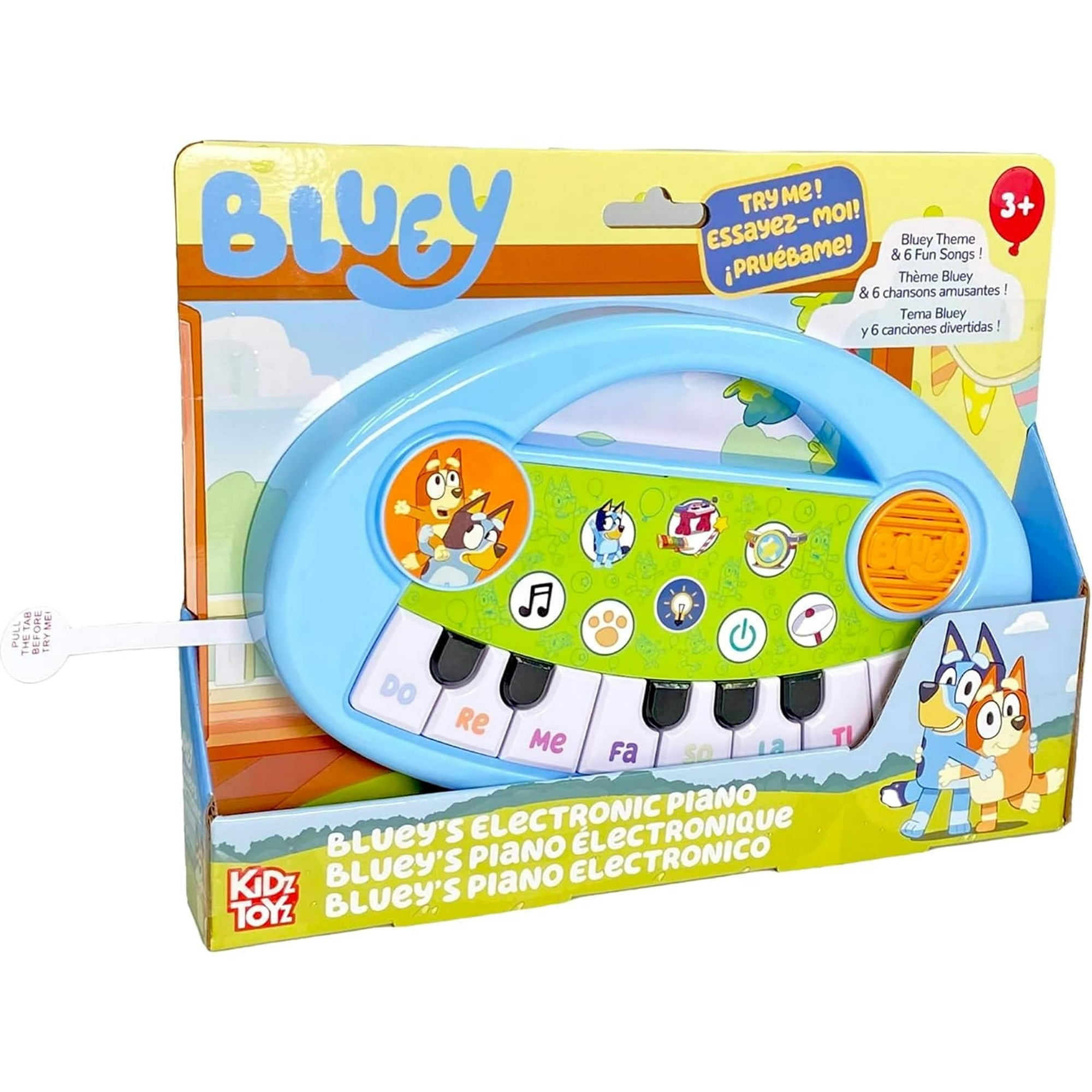 Bluey's Famous Electric Piano, Bluey Theme & Six Fun Songs, Toddler Instrument, Perfect For Ages 3 & Up