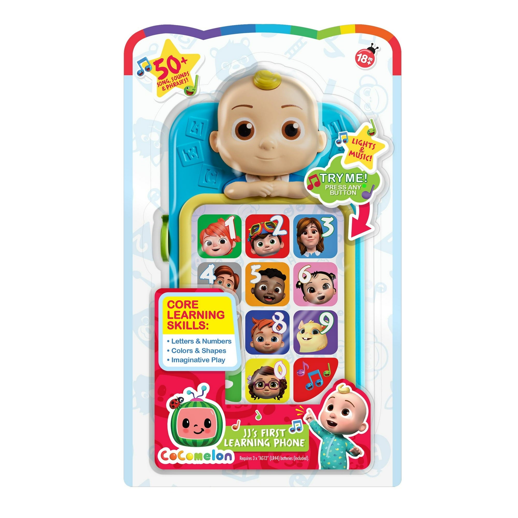 CoComelon JJ’s First Learning Toy Phone for Kids, Toddlers Ages 18 Months+