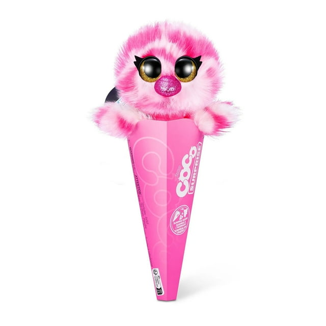 Coco Cones Surprise Neon Series Flapper Animal Plush Toy by ZURU