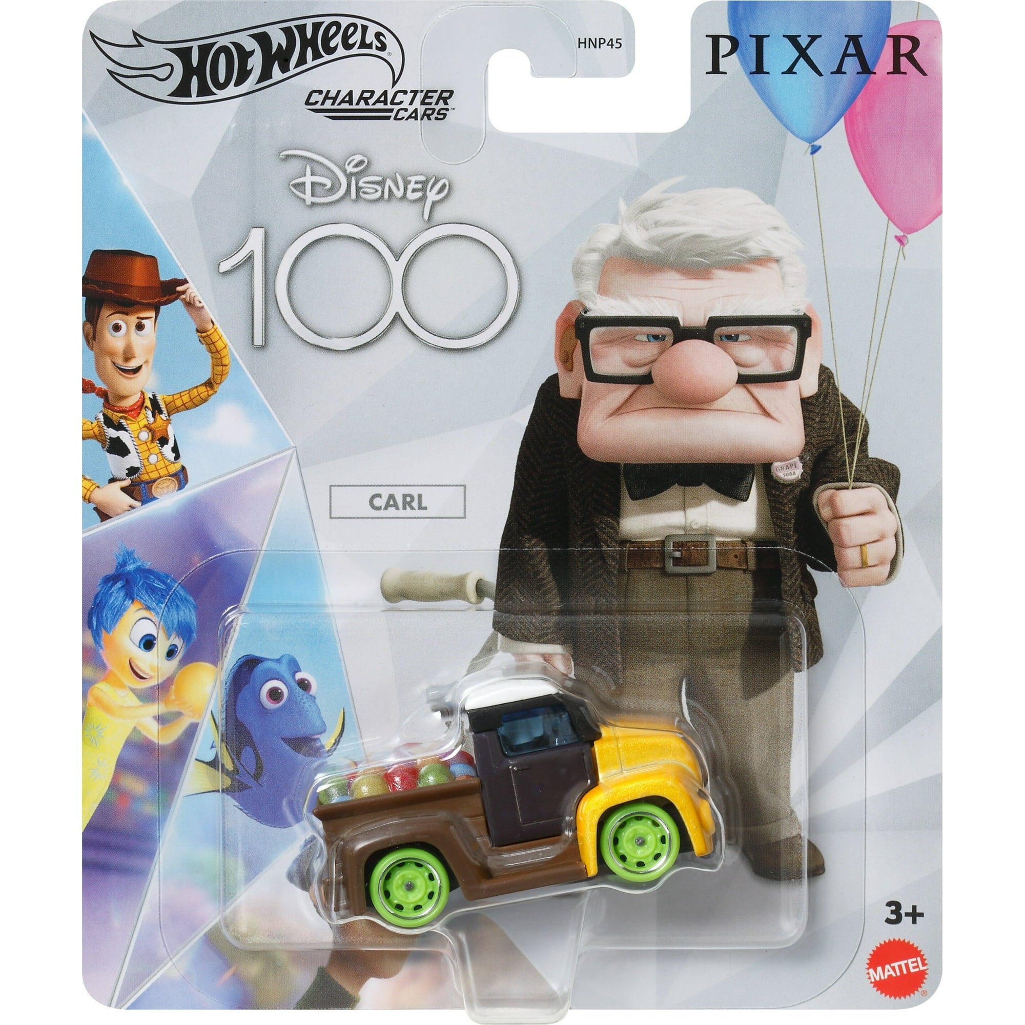 Disney 100 Edition Hot Wheels Character Car, Carl From UP, Scale 1:64, Perfect For Ages 3 Years & Up