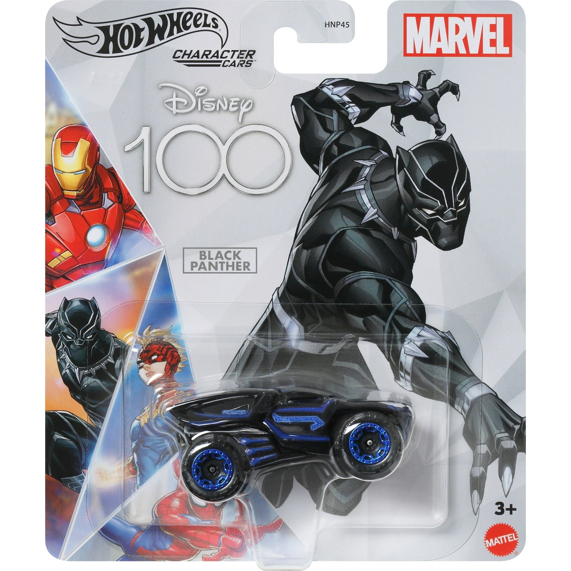 Disney 100 Edition Hot Wheels Character Car, Marvel Black Panther, Scale 1:64, Perfect For Ages 3 Years & Up