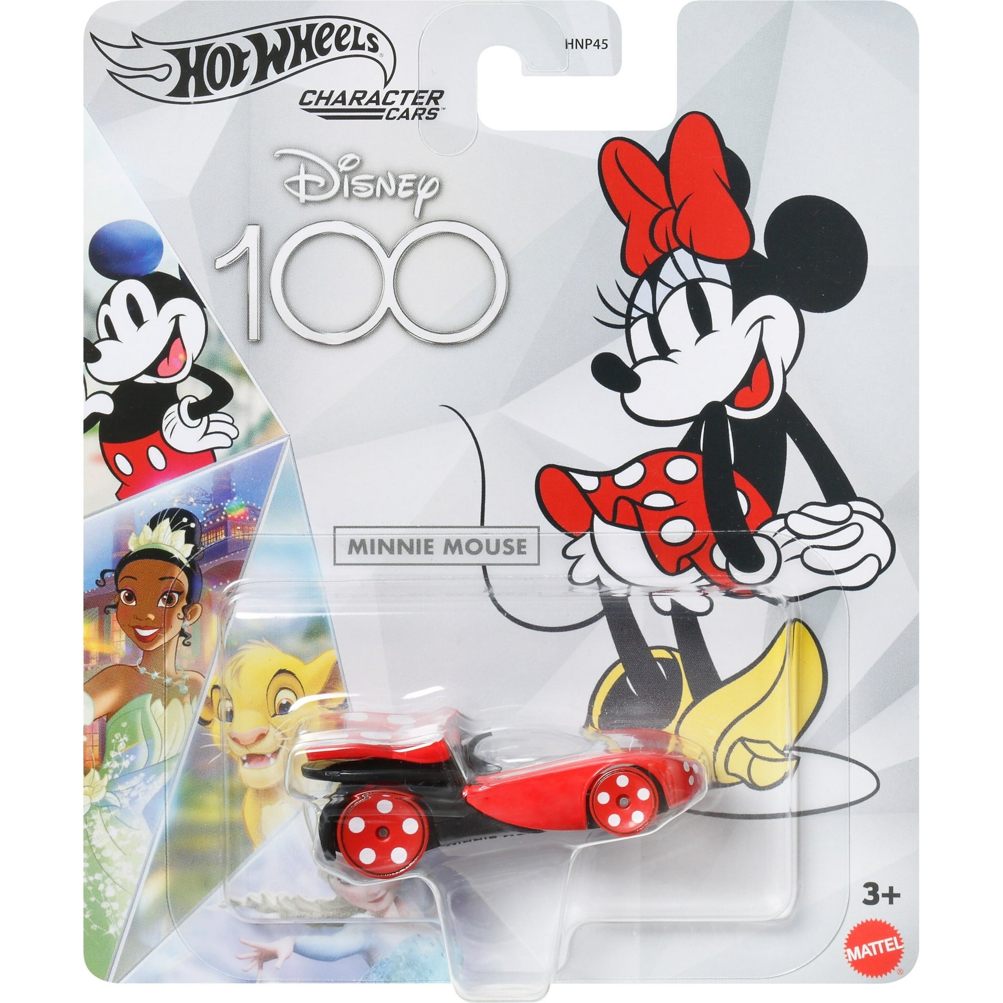 Disney 100 Edition Hot Wheels Character Car, Minnie Mouse, Scale 1:64, Perfect For Ages 3 Years & Up