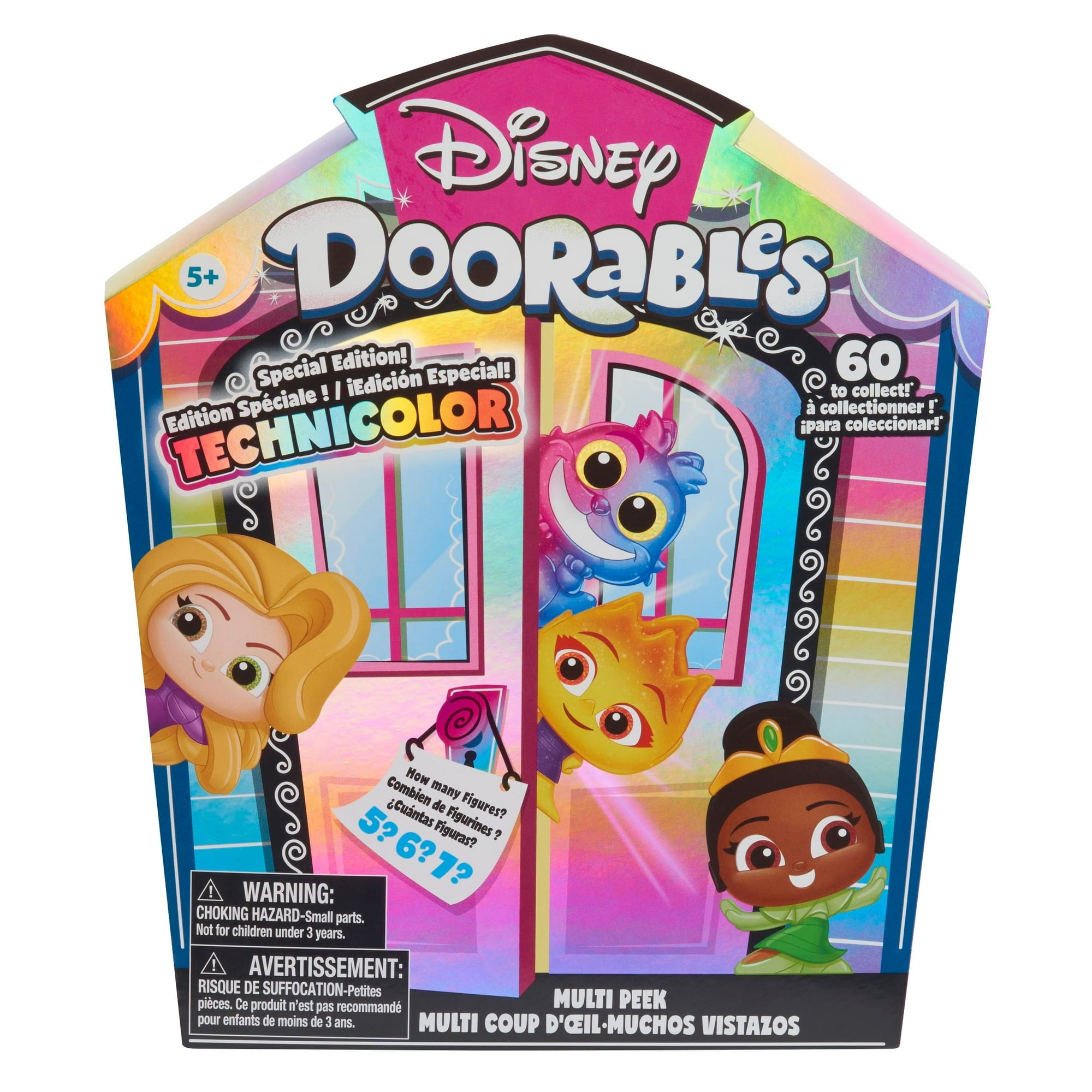 Disney Doorables Series 11 Multi Peek Technicolor Takeover, 1.5-inch Collectible Figurines