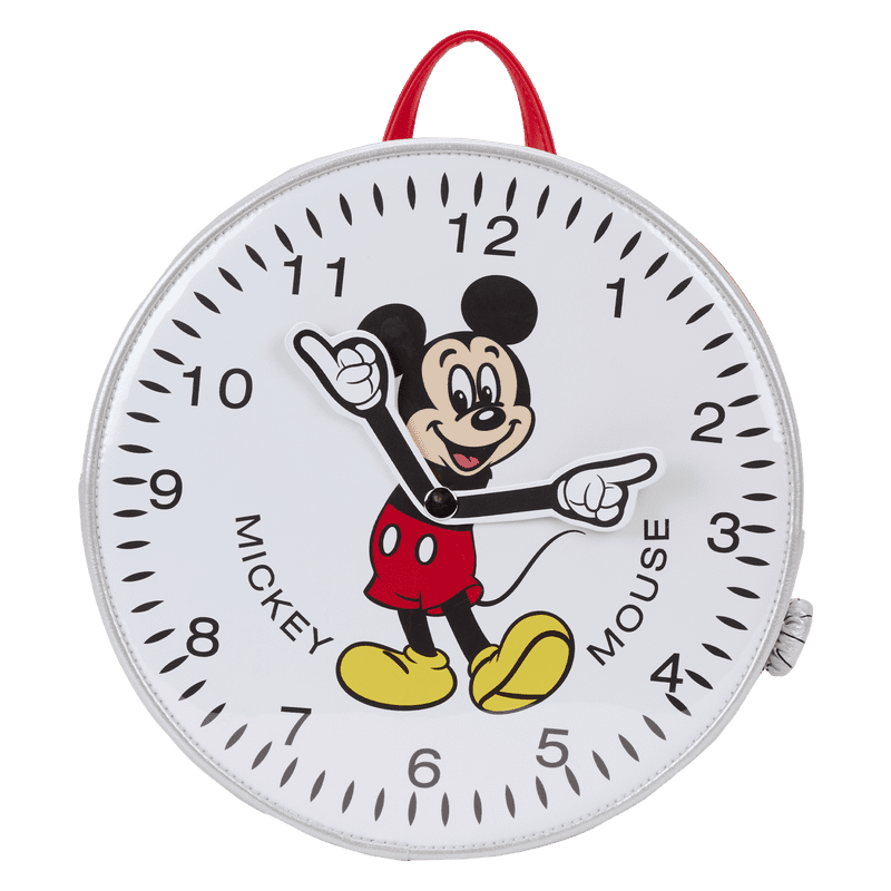 Loungefly: Disney Mickey Mouse Clock Mini Backpack – Stylish, Compact Design