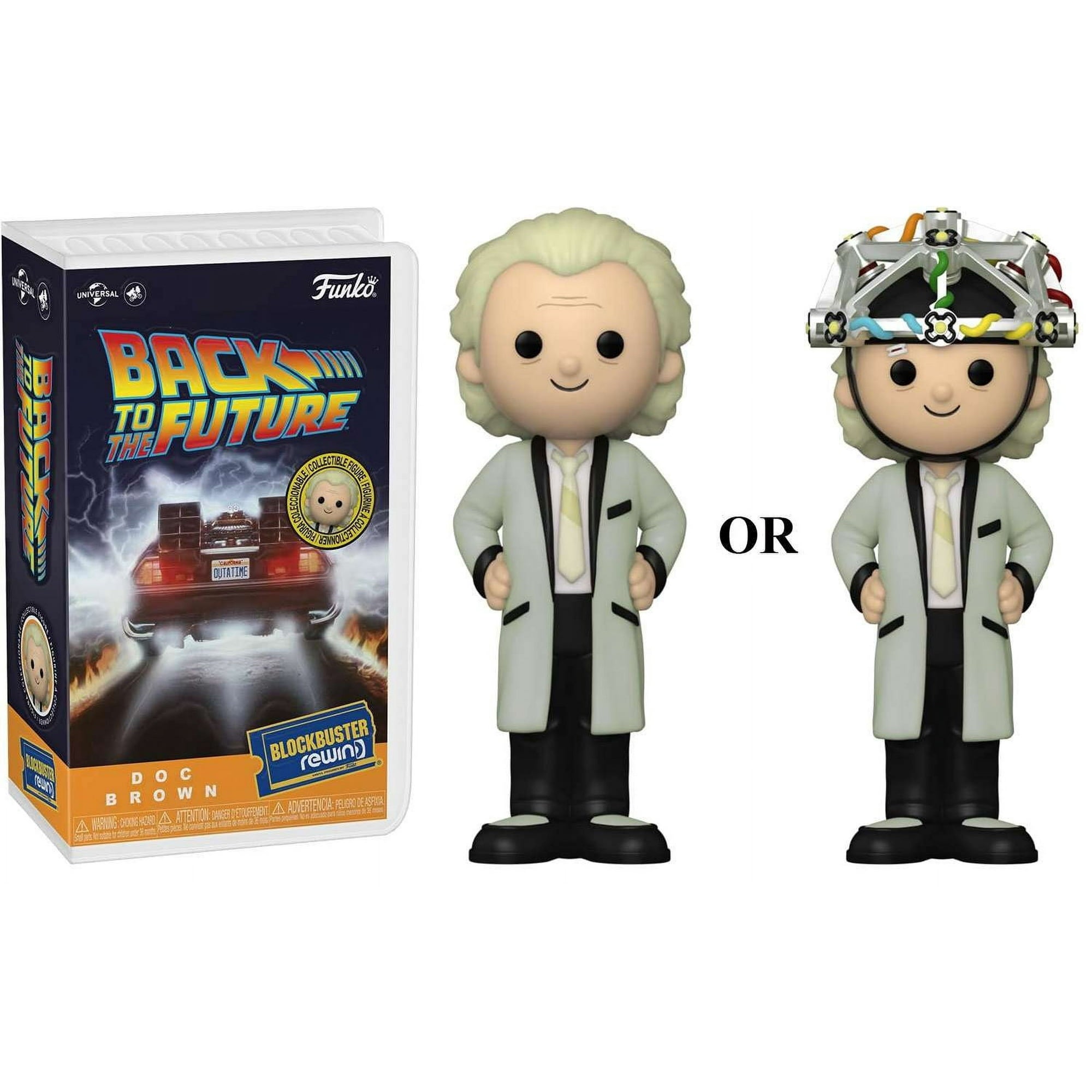 Funko Back to the Future Blockbuster Rewind Doc Brown Mystery Vinyl Figure