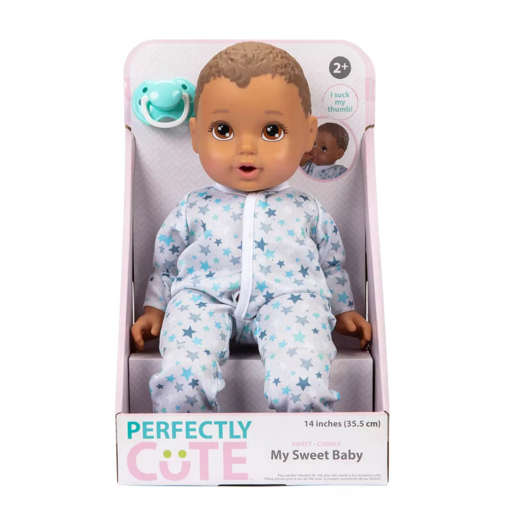 Perfectly Cute 14" Baby Doll - Brown Hair, Brown Eyes