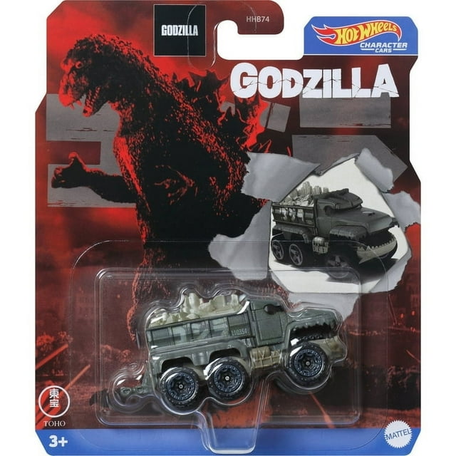 Hot Wheels Licensed Character Car (Godzilla), Gift for Kids 3 Years & up & Collectors