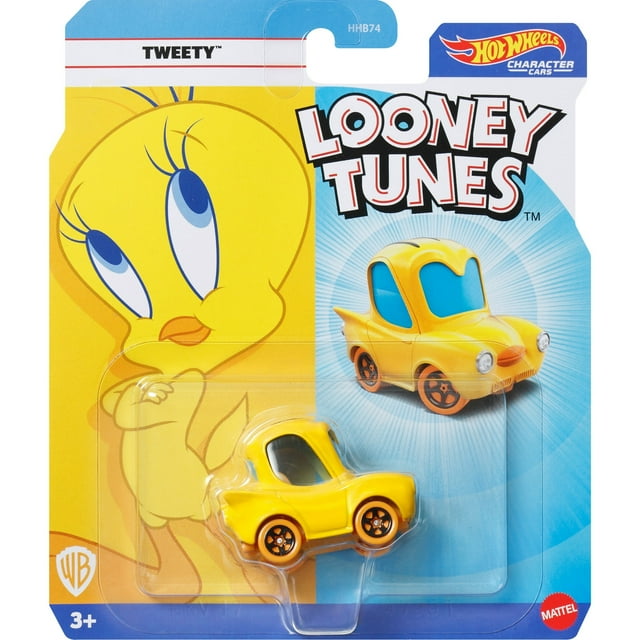 Hot Wheels Licensed Character Car (Looney Tunes Tweety), Gift for Kids 3 Years & up & Collectors