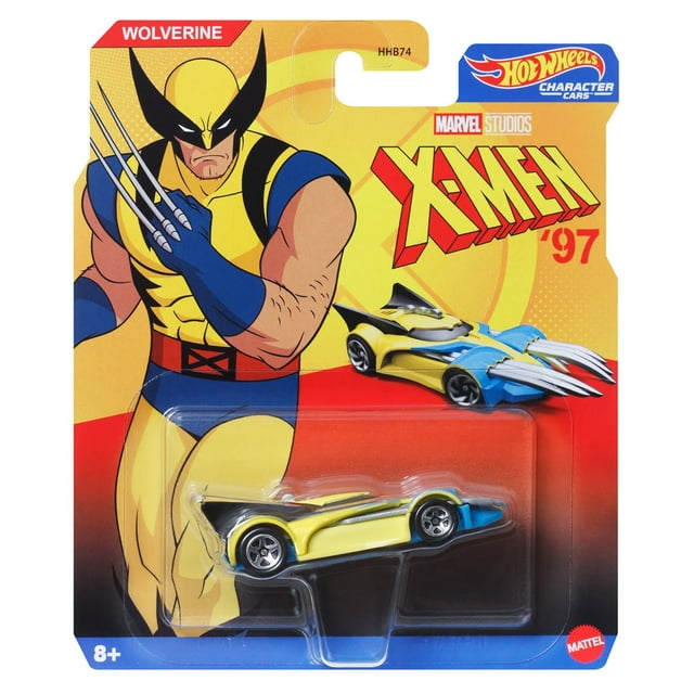 Hot Wheels Licensed Character Car (Marvel X-Men Wolverine), Gift for Kids 3 Years & up & Collectors