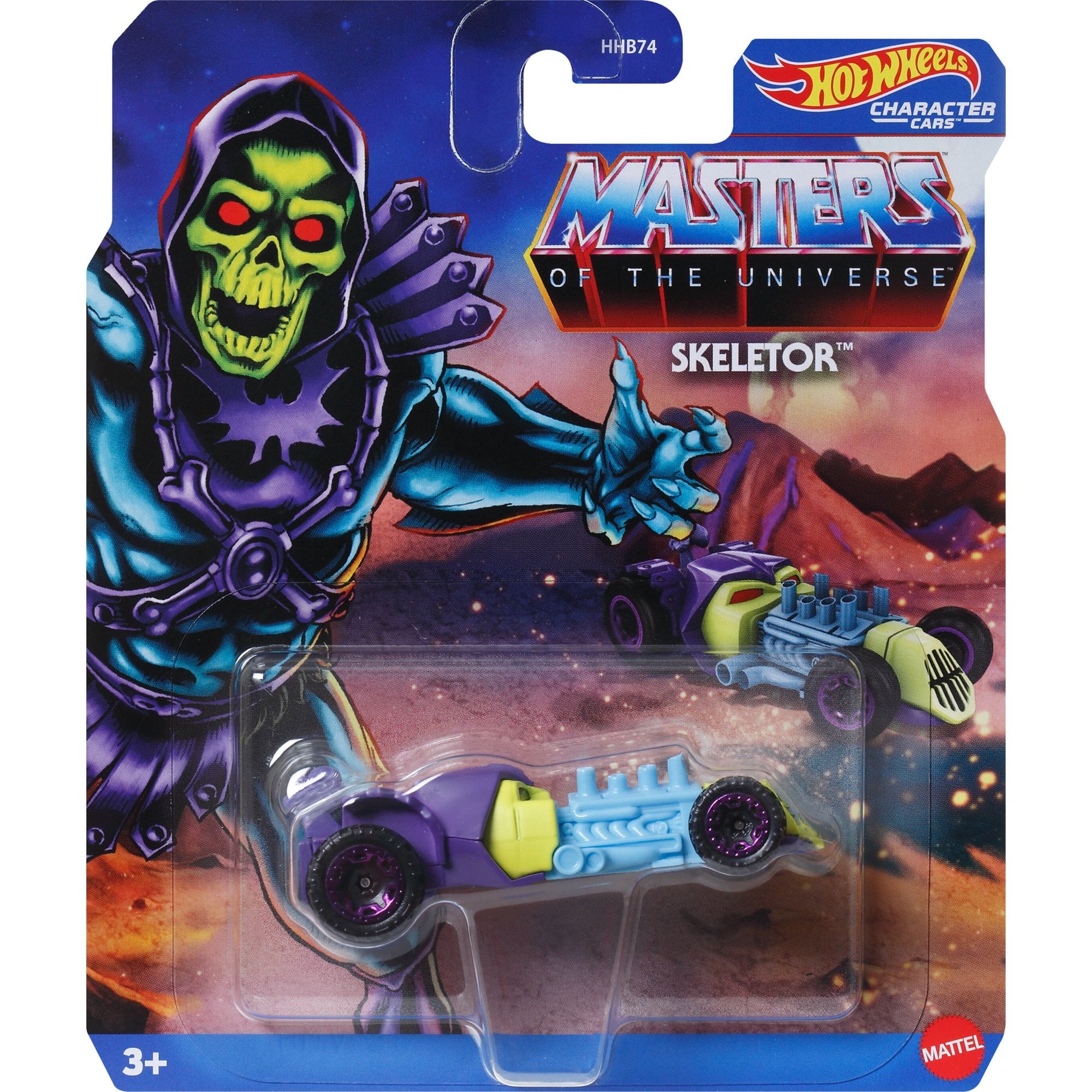 Hot Wheels Licensed Character Car (Masters Of The Universe Skeletor), Gift for Kids 3 Years & up & Collectors