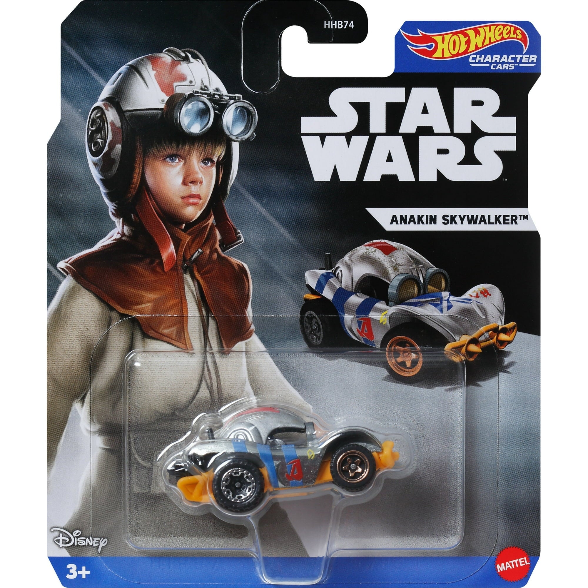 Hot Wheels Licensed Character Car (Star Wars Anakin Skywalker), Gift for Kids 3 Years & up & Collectors