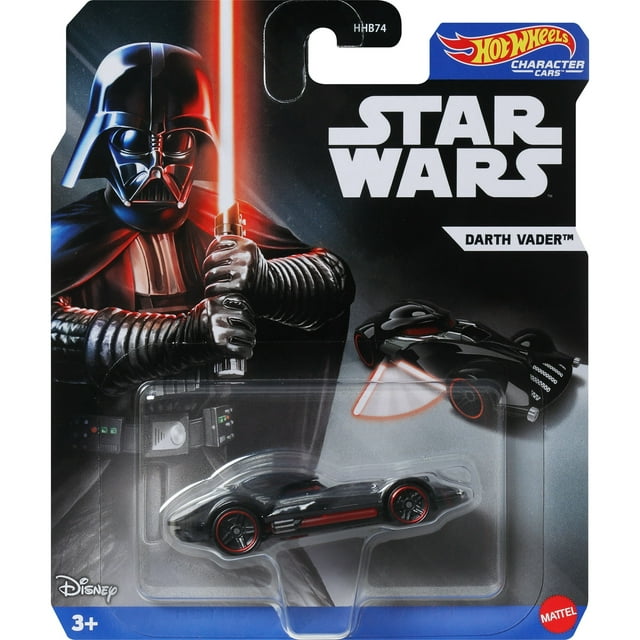 Hot Wheels Licensed Character Car (Star Wars Darth Vader), Gift for Kids 3 Years & up & Collectors