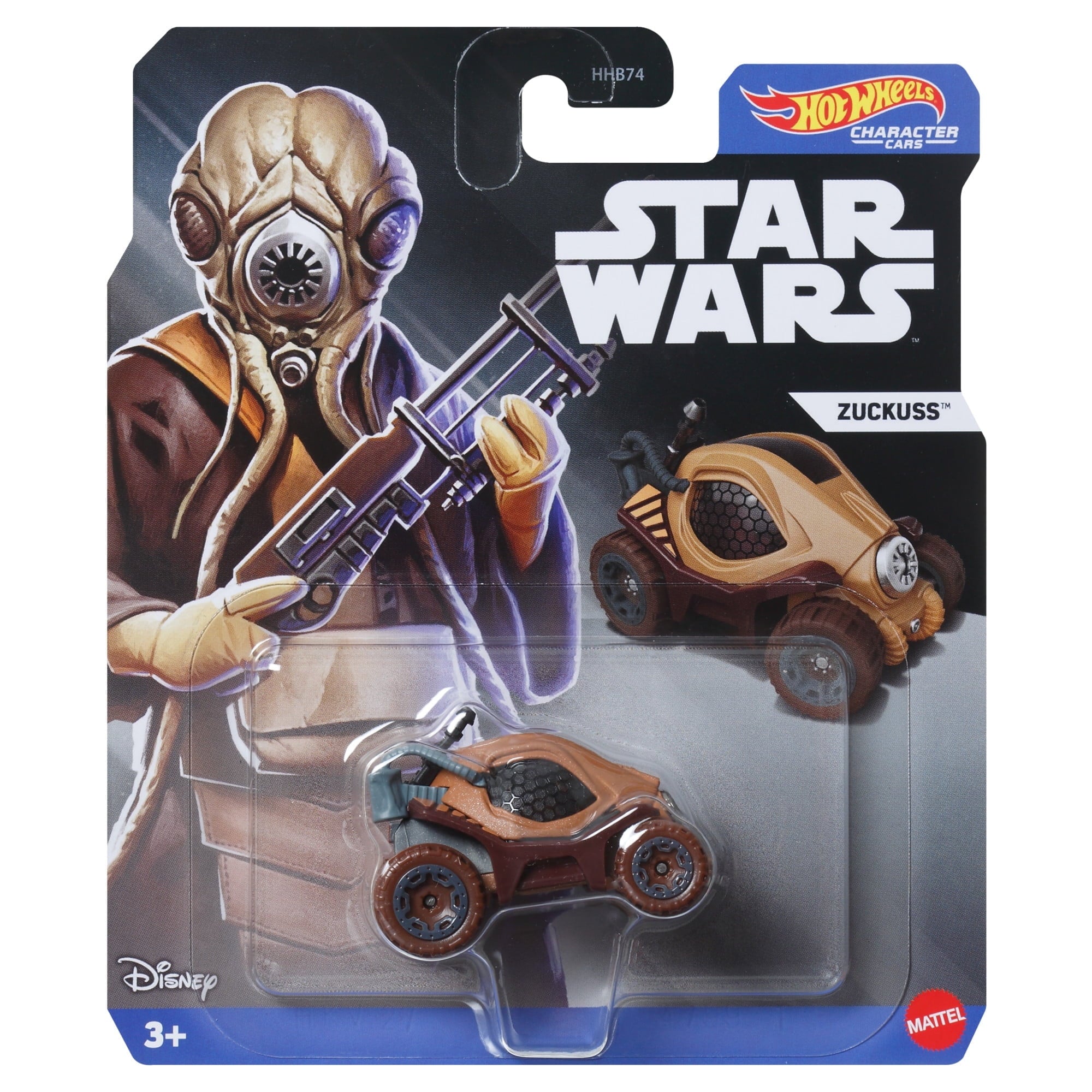 Hot Wheels Licensed Character Car (Star Wars Zuckuss), Gift for Kids 3 Years & up & Collectors