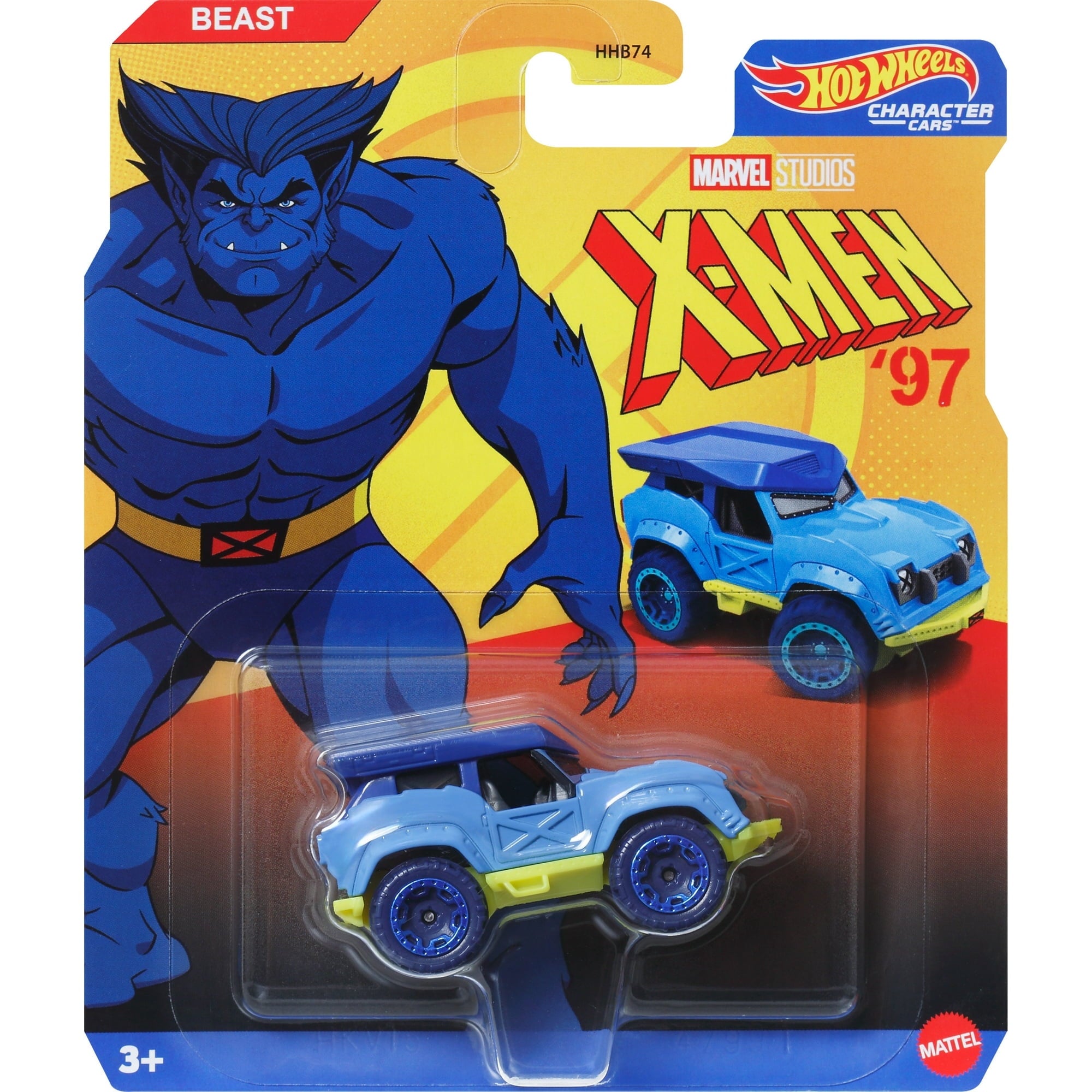 Hot Wheels Licensed Character Car (X-Men Beast), Gift for Kids 3 Years & up & Collectors