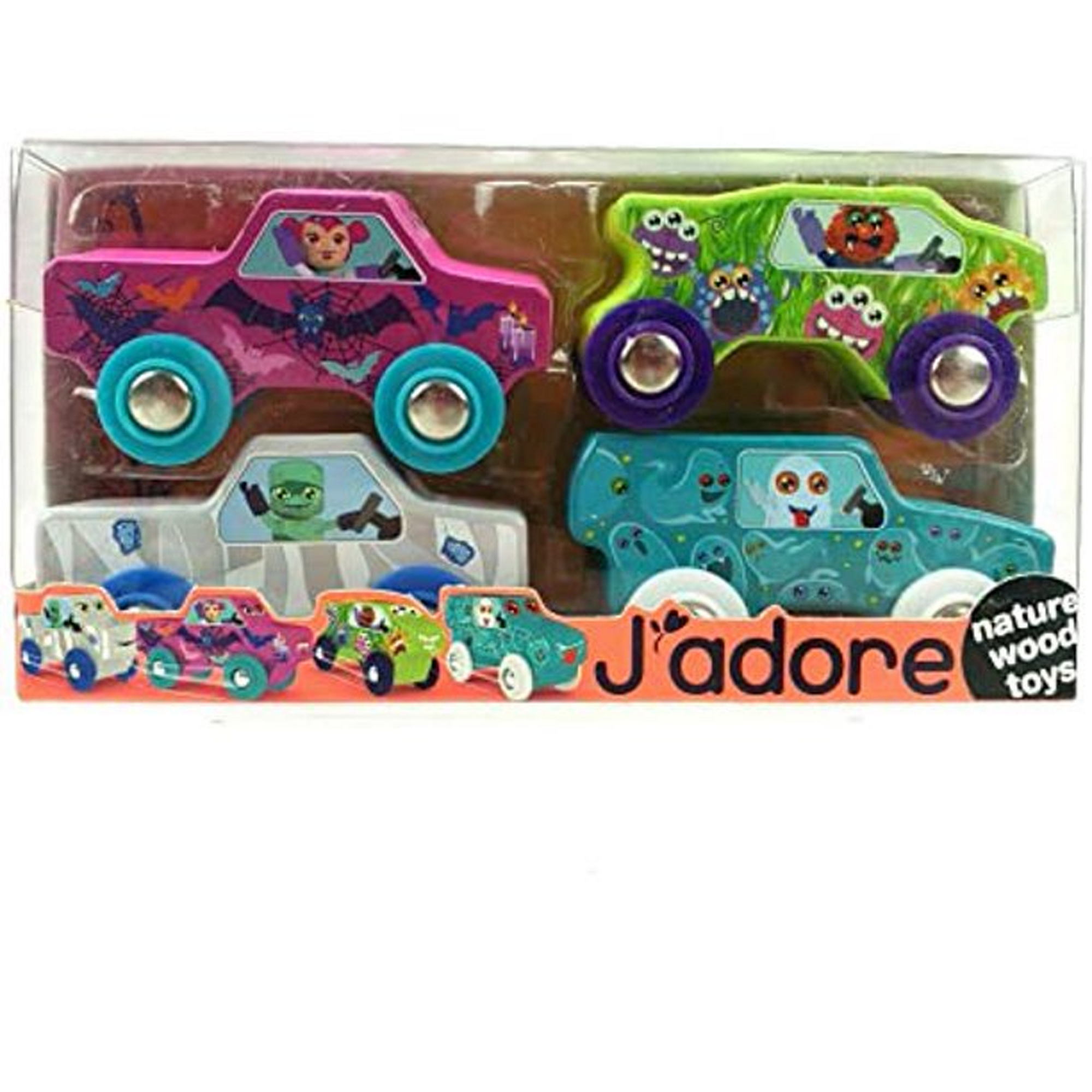 J'adore Paris Nature Wood Toys Sets - Monsters Mobile - Amazing Toys for Toddlers