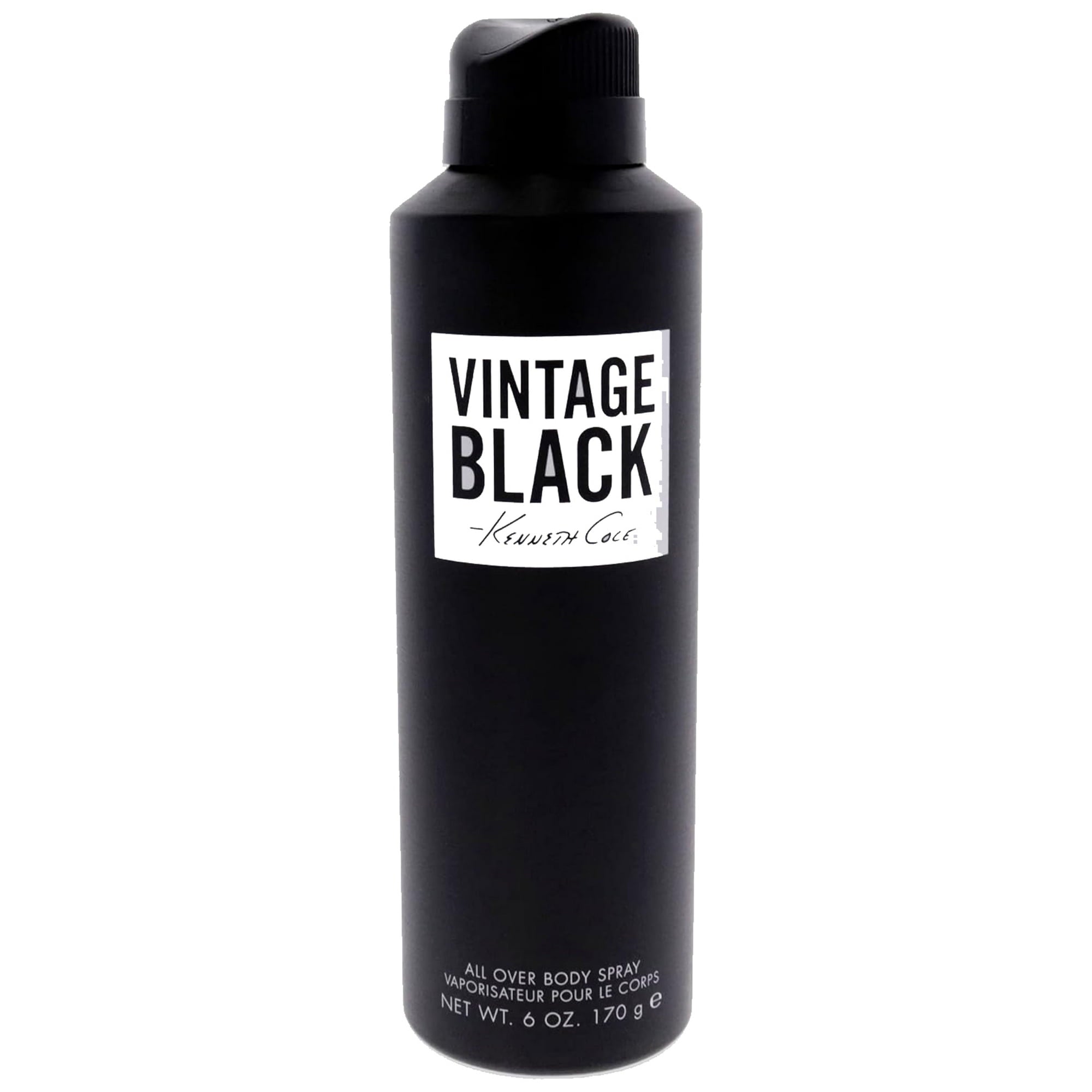 Kenneth Cole Vintage Black Body Spray for Men, 6.0 Fl. Oz.