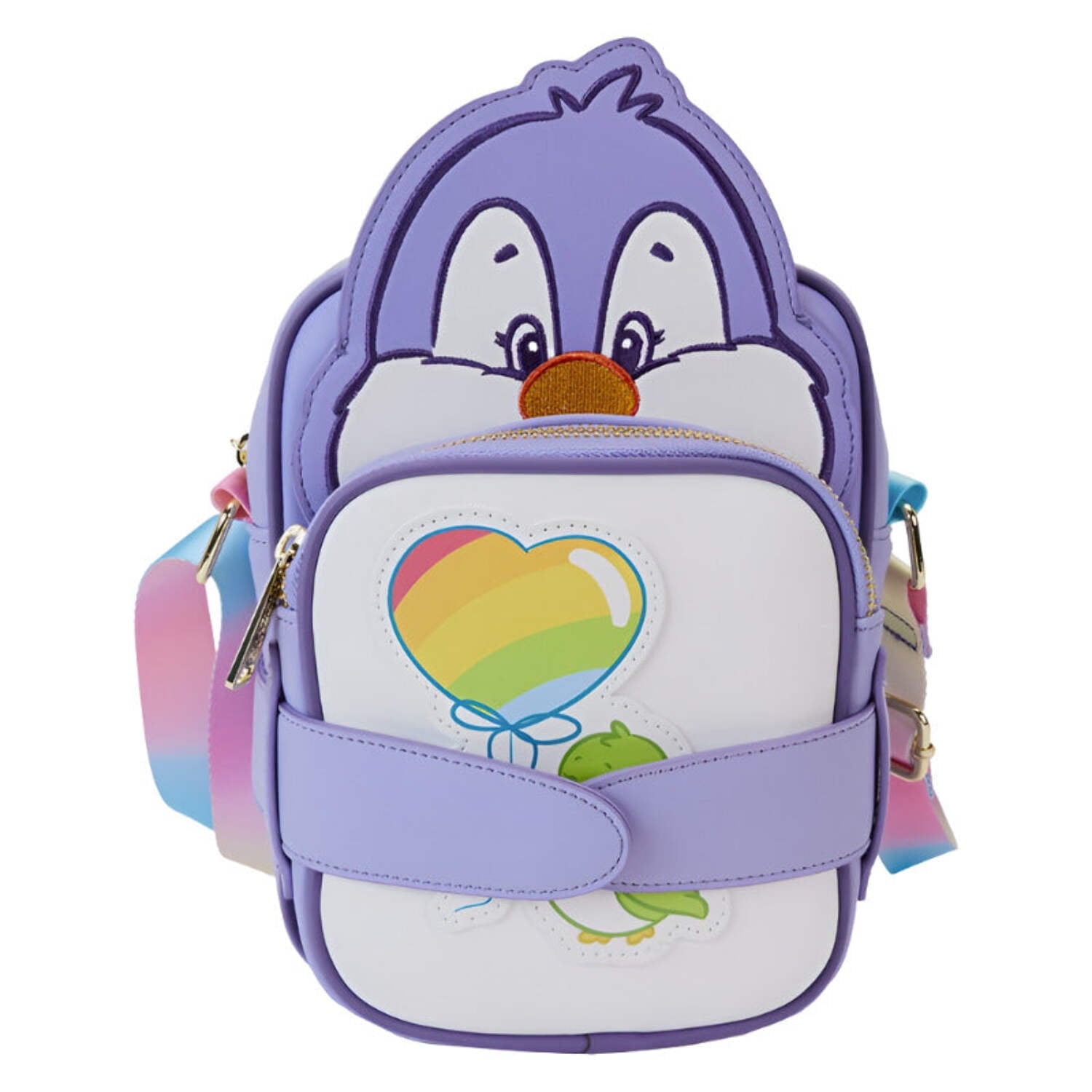 Loungefly: Care bear Cousins Cozy Heart Penguin Crossbody Bag, Compact and Stylish Design