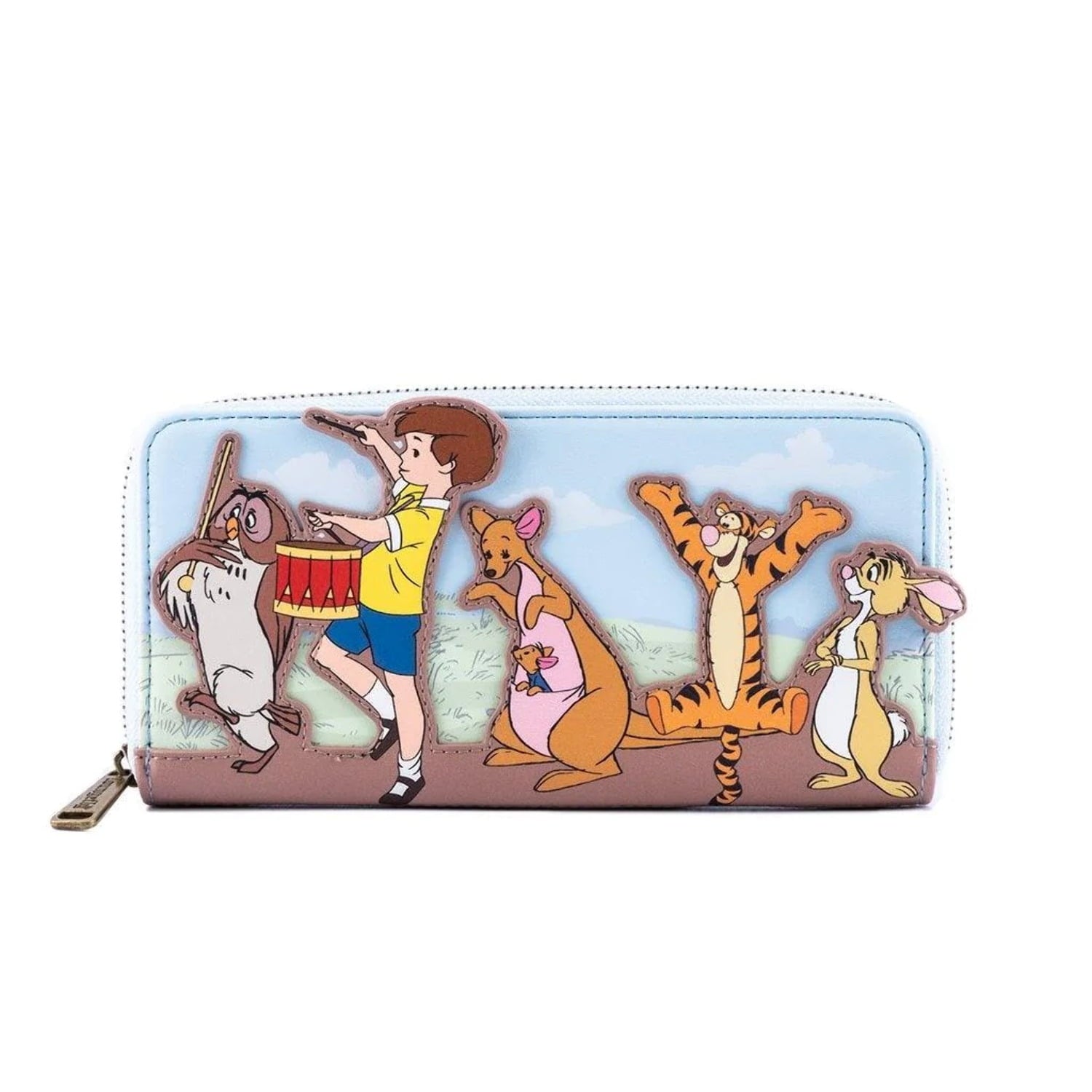 Loungefly: Disney Winnie The Pooh 95th Anniversary Zip Around Wallet, Compact and Stylish Design