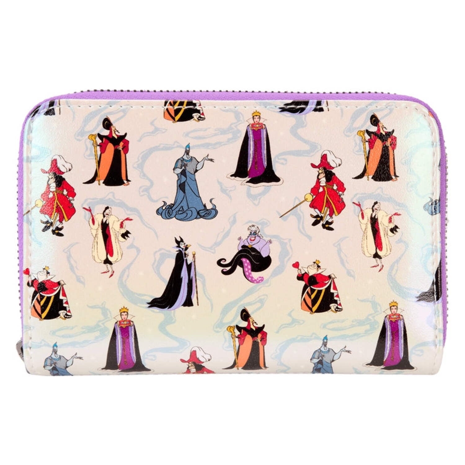 Loungefly: Iridescent Disney Villains Zip Around Wallet, Compact and Stylish Design